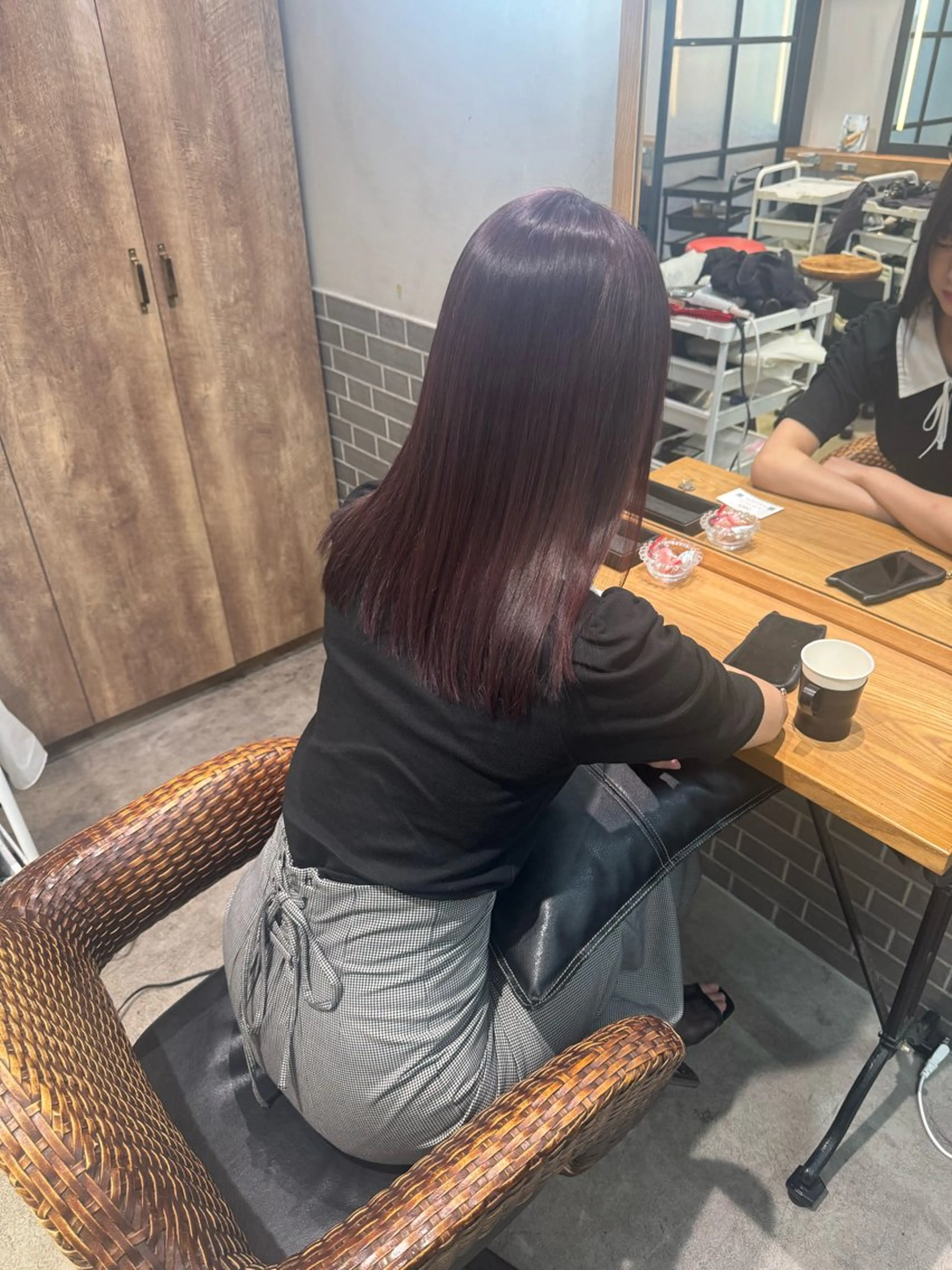 セミロング カラー カット ヘアカラー トリートメント 暖色カラー🤎Red Neo　meiのヘアスタイル