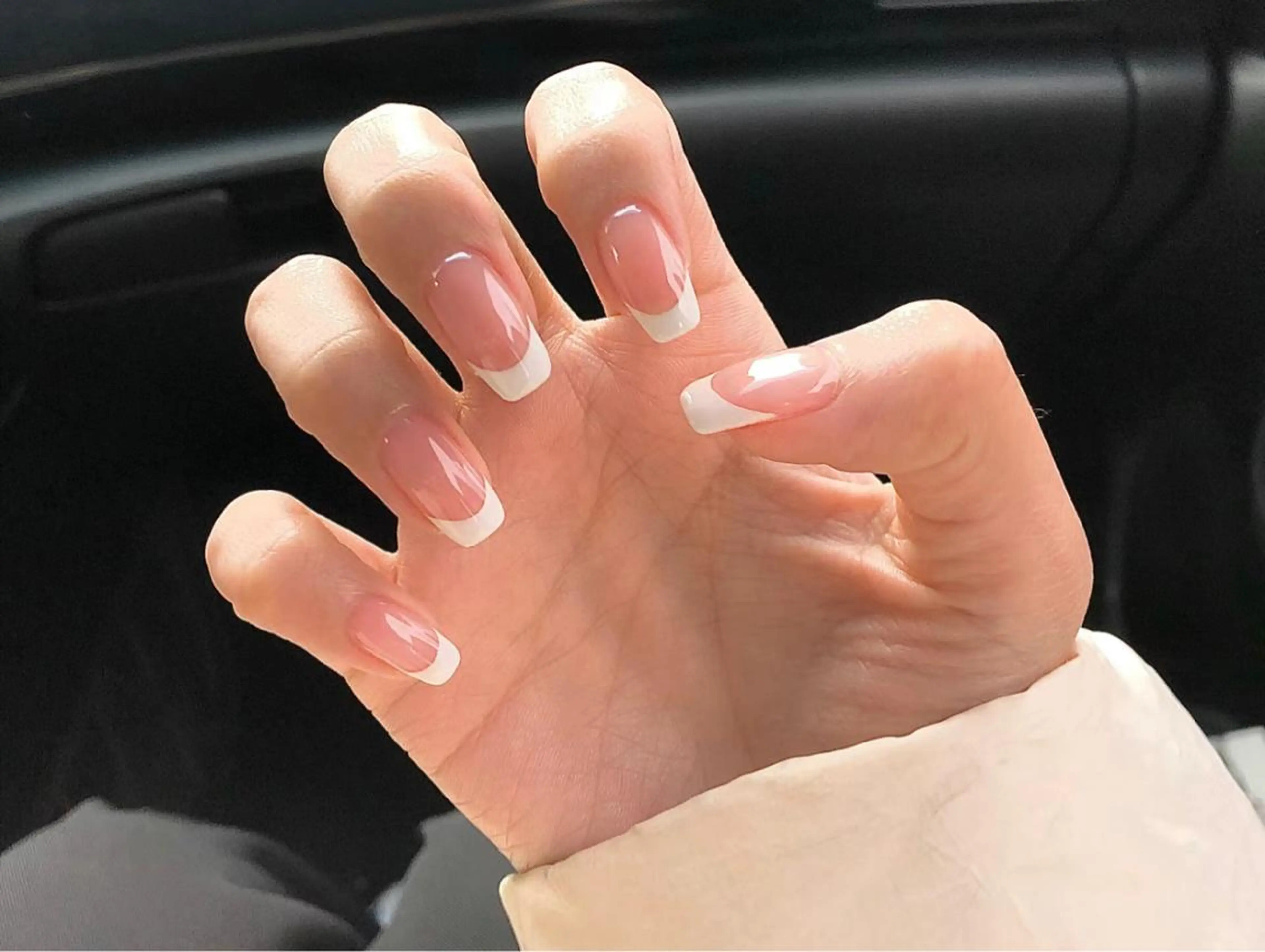 ［オフ無し］シンプルフレンチ★（クリアベース）の写真