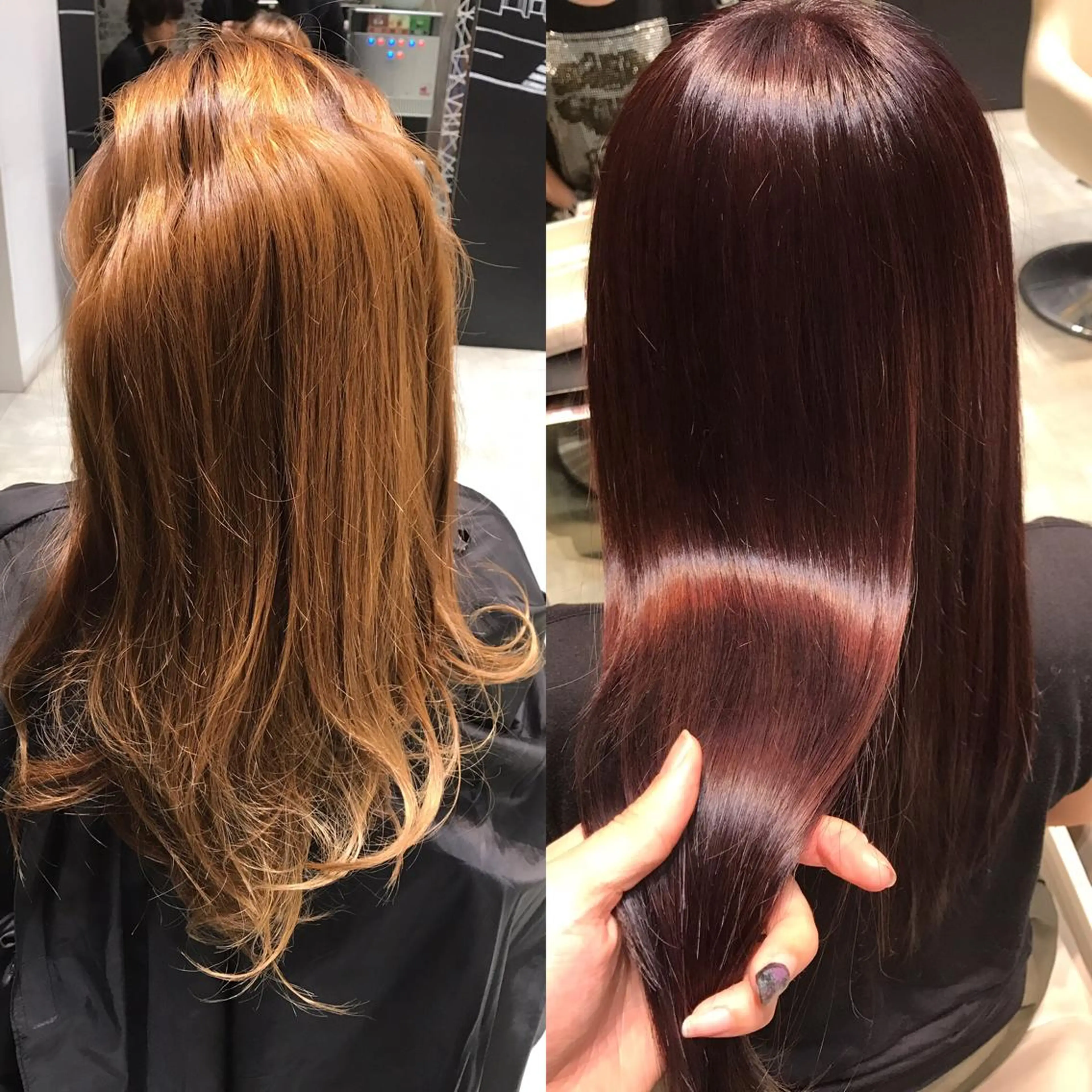 ショート ミディアム セミロング ロング カラー ブラウンカラー レッドカラー レッドブラウン Re:ta KANZOのヘアスタイル