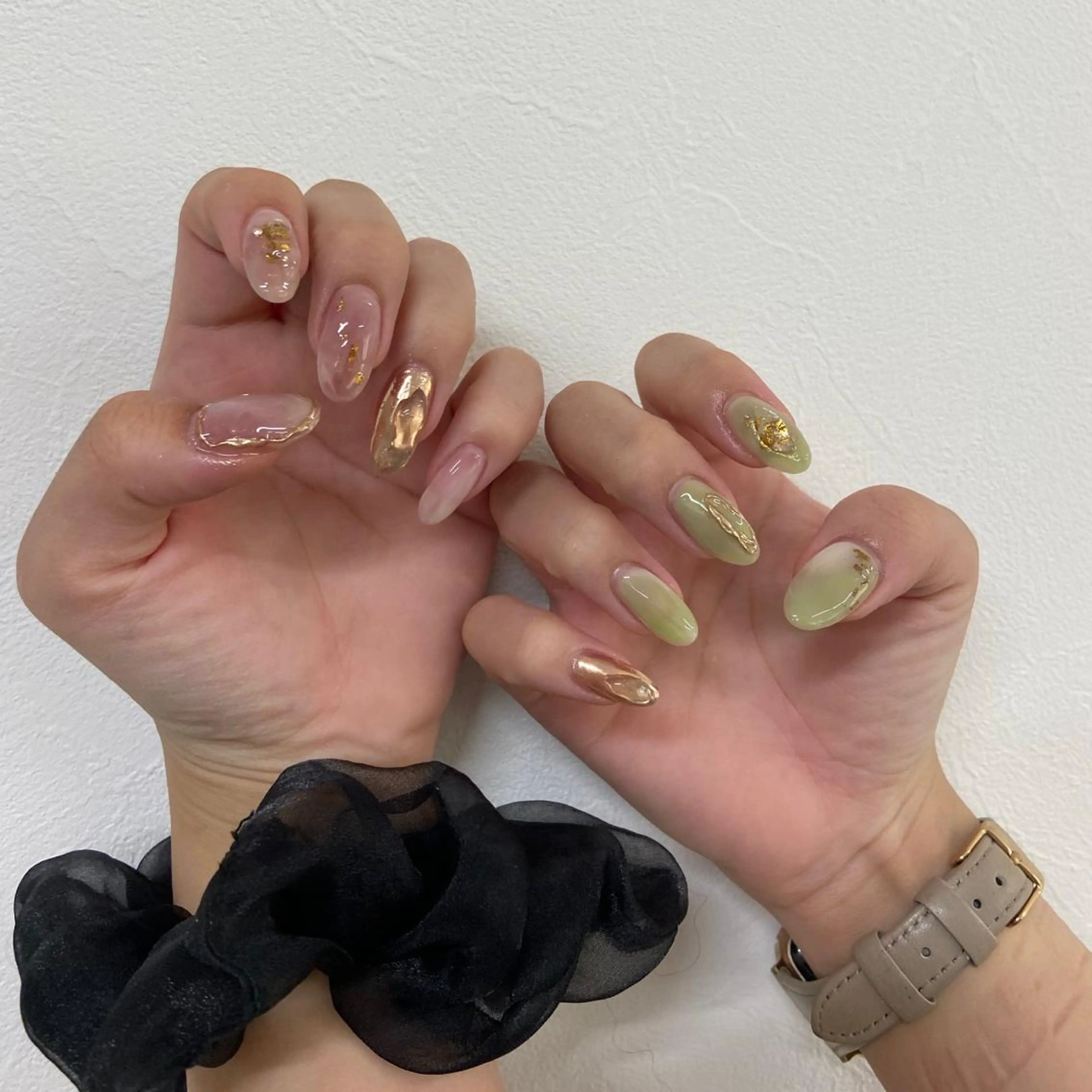 ネイル ハンドネイル HIKARI 4uまつ毛ネイルのネイルデザイン