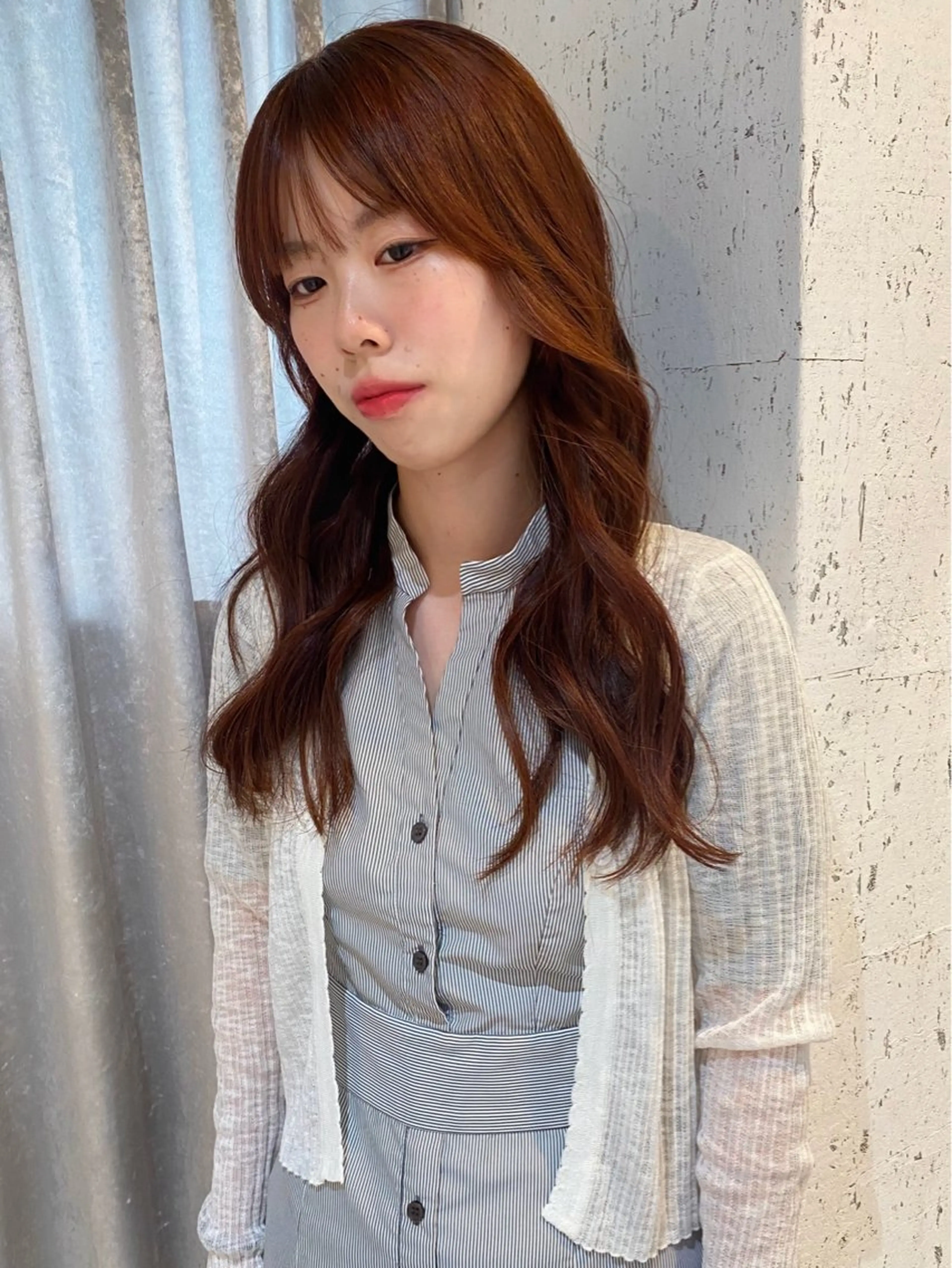 ロング カラー ブリーチ カット ヘアカラー トリートメント mai / linoah˚✧のヘアスタイル