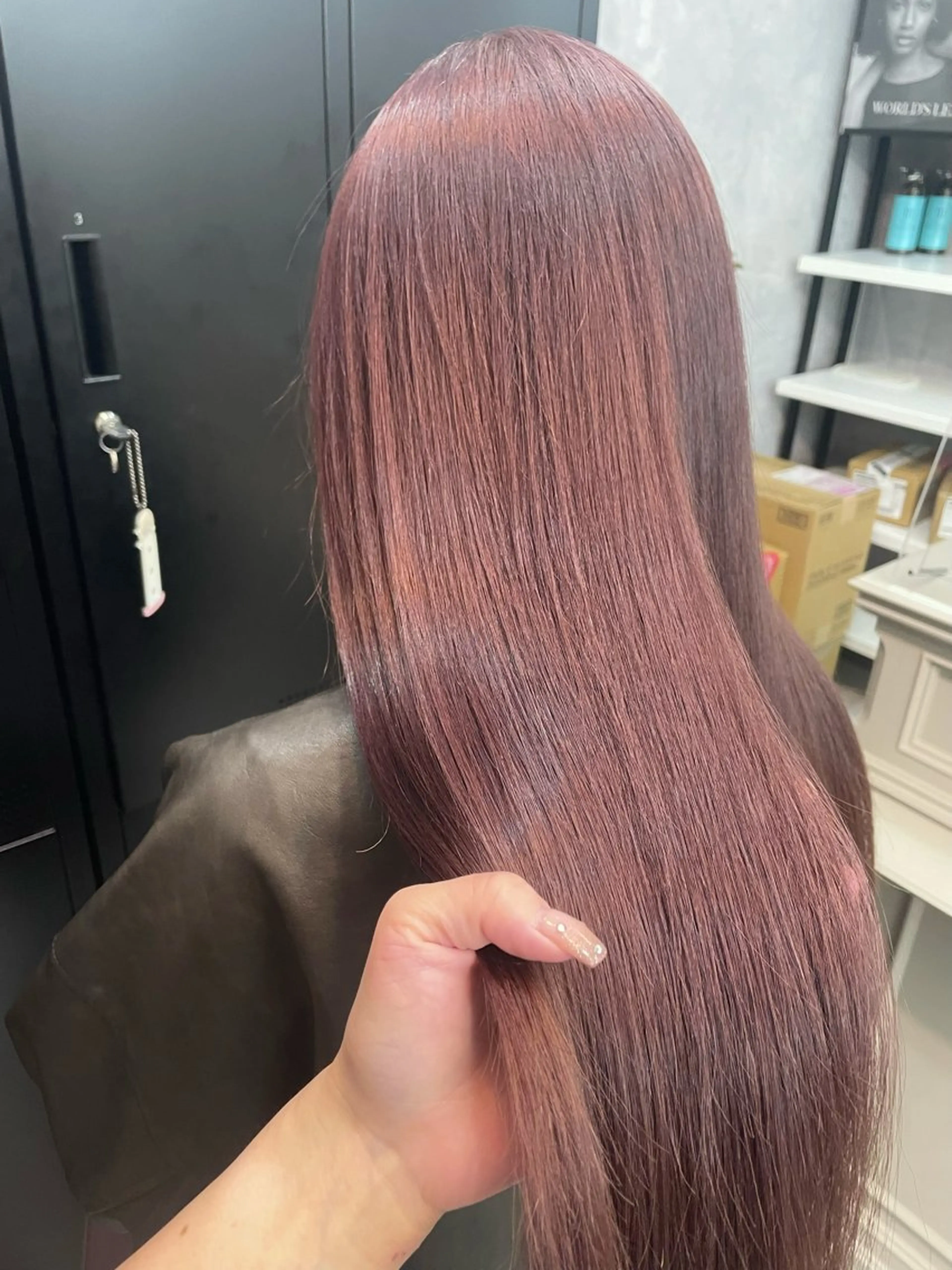 ロング カラー ブリーチ ブリーチなしカラー ヘアカラー 🪡 KIMU🪡🎀のヘアスタイル