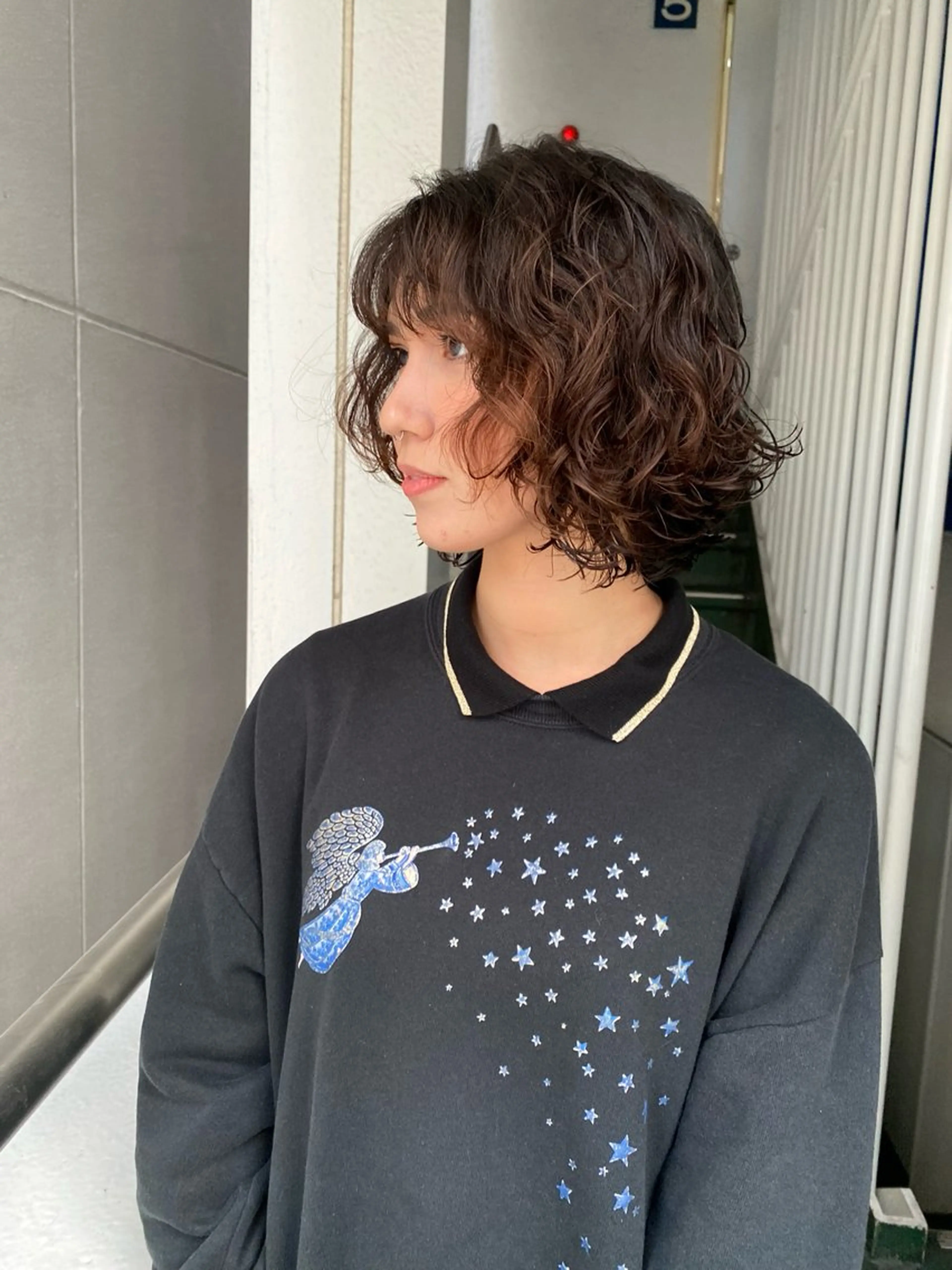 ショート カラー パーマ yiye 青山所属・無料カットモデル募集 🌱ひょうがのヘアスタイル