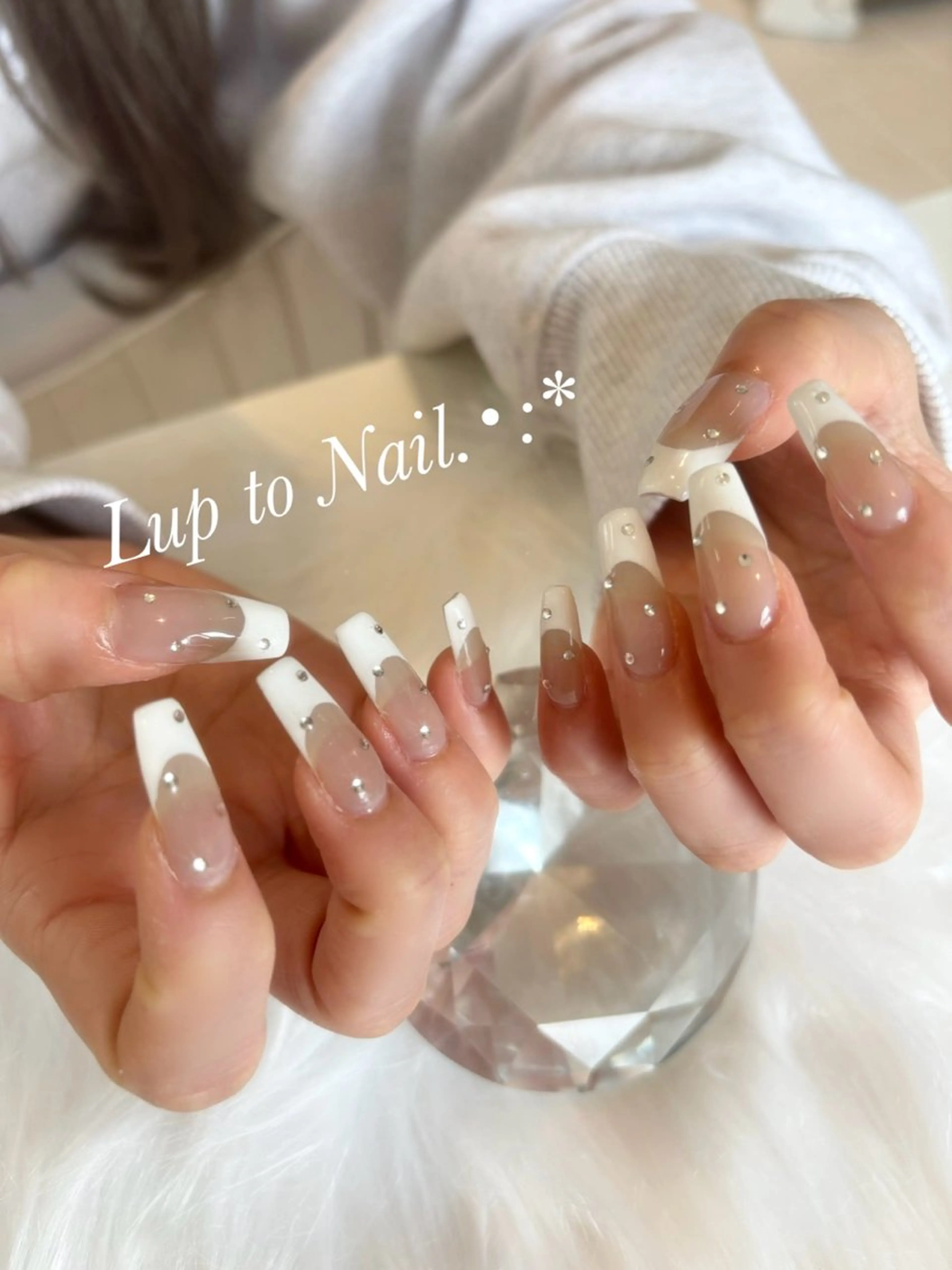 ネイル スカルプネイル 春ネイル Lupto　Nail 【リップトゥネイル】のネイルデザイン