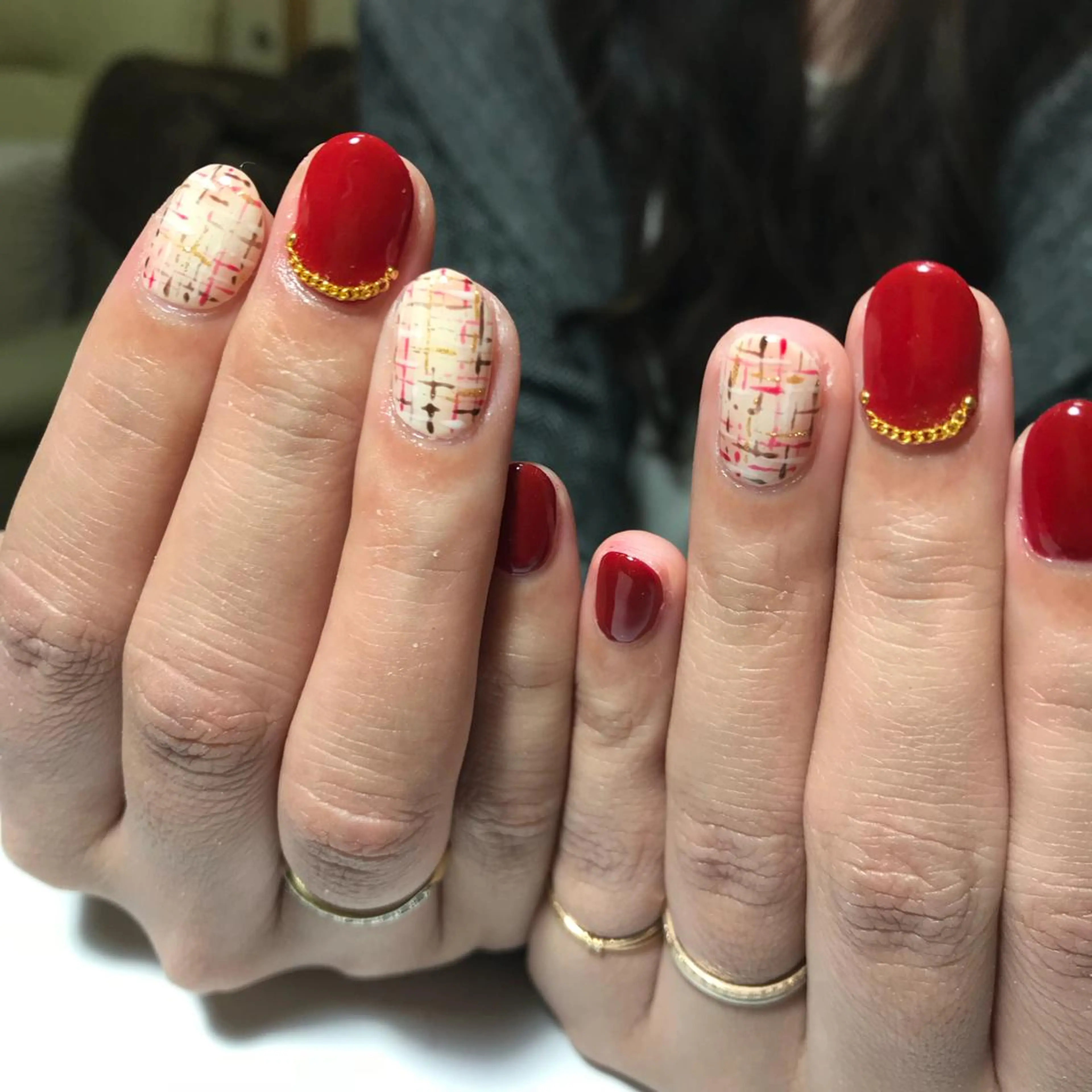 ネイル ツイードネイル RireOne ~リルワン~のネイルデザイン