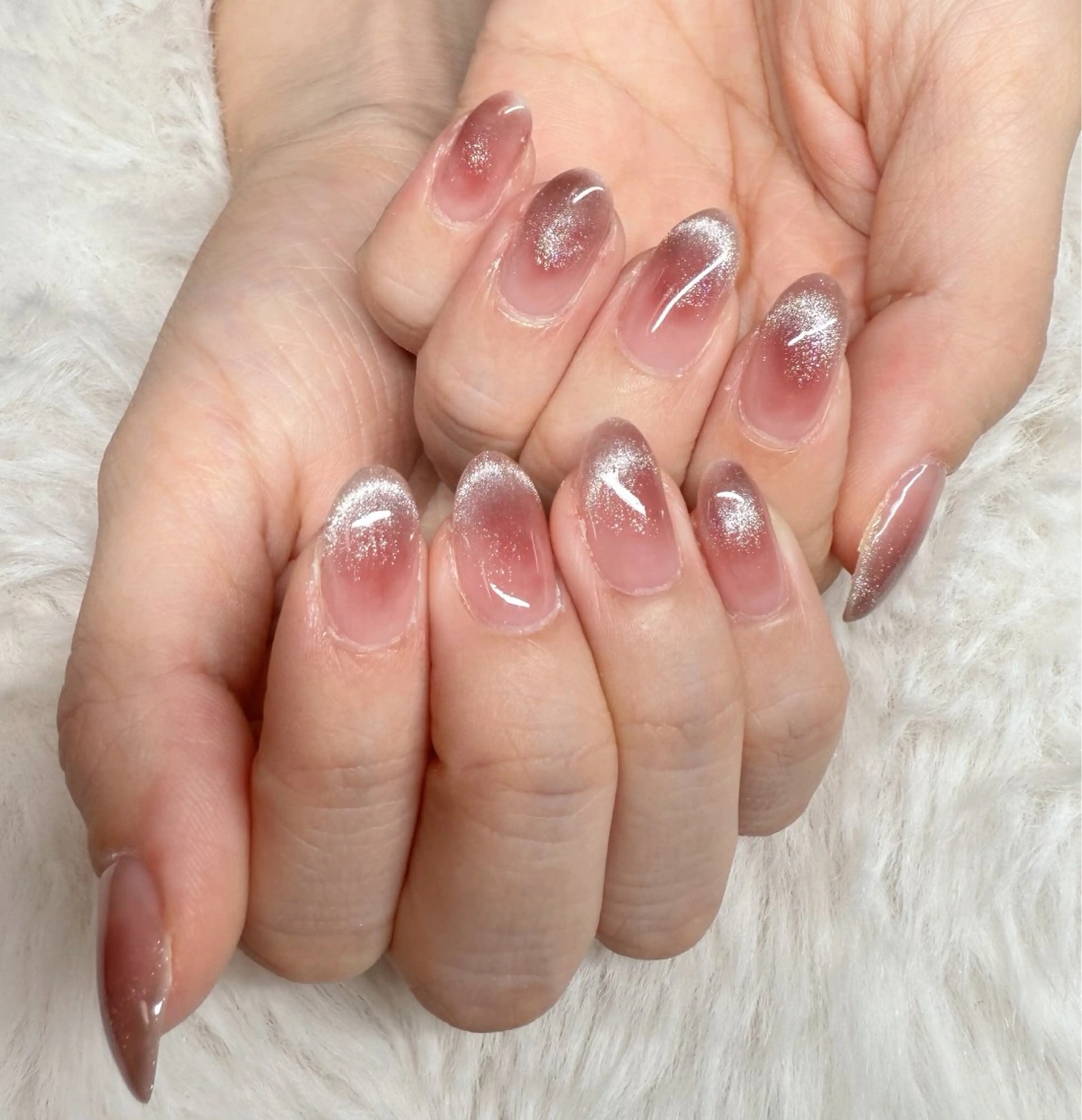 ネイル マグネットネイル オフィスネイル ワンカラーネイル シンプルネイル ハンドネイル ハンドケア リン リンのネイルデザイン