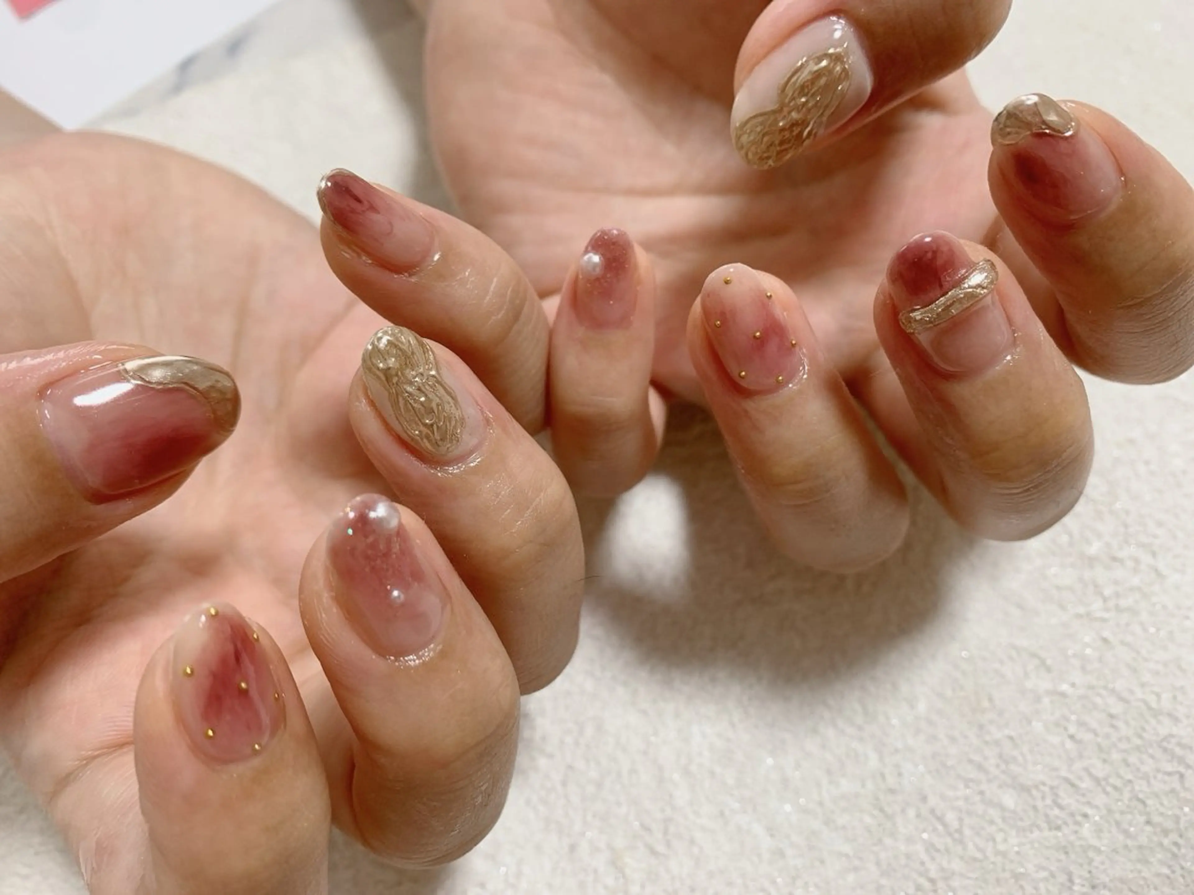 ネイル ジェルネイル メンズネイル ミラーネイル ニュアンスネイル パラジェル kiki nail たまプラーザのネイルデザイン