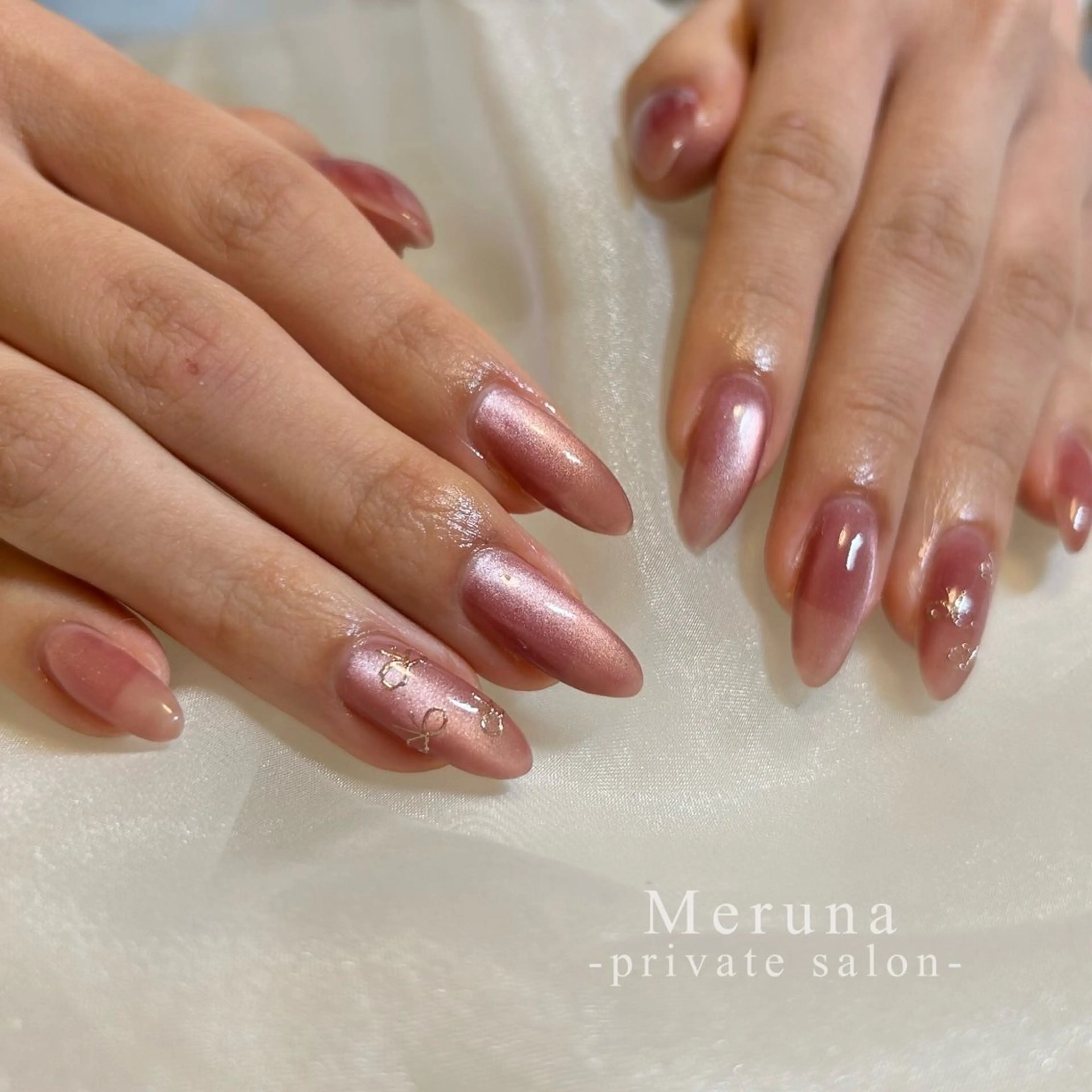 ネイル アートネイル マグネットネイル マグネットワンカラー ワンカラーネイル ハンドネイル Meruna .ﾒﾙｰﾅ.のネイルデザイン