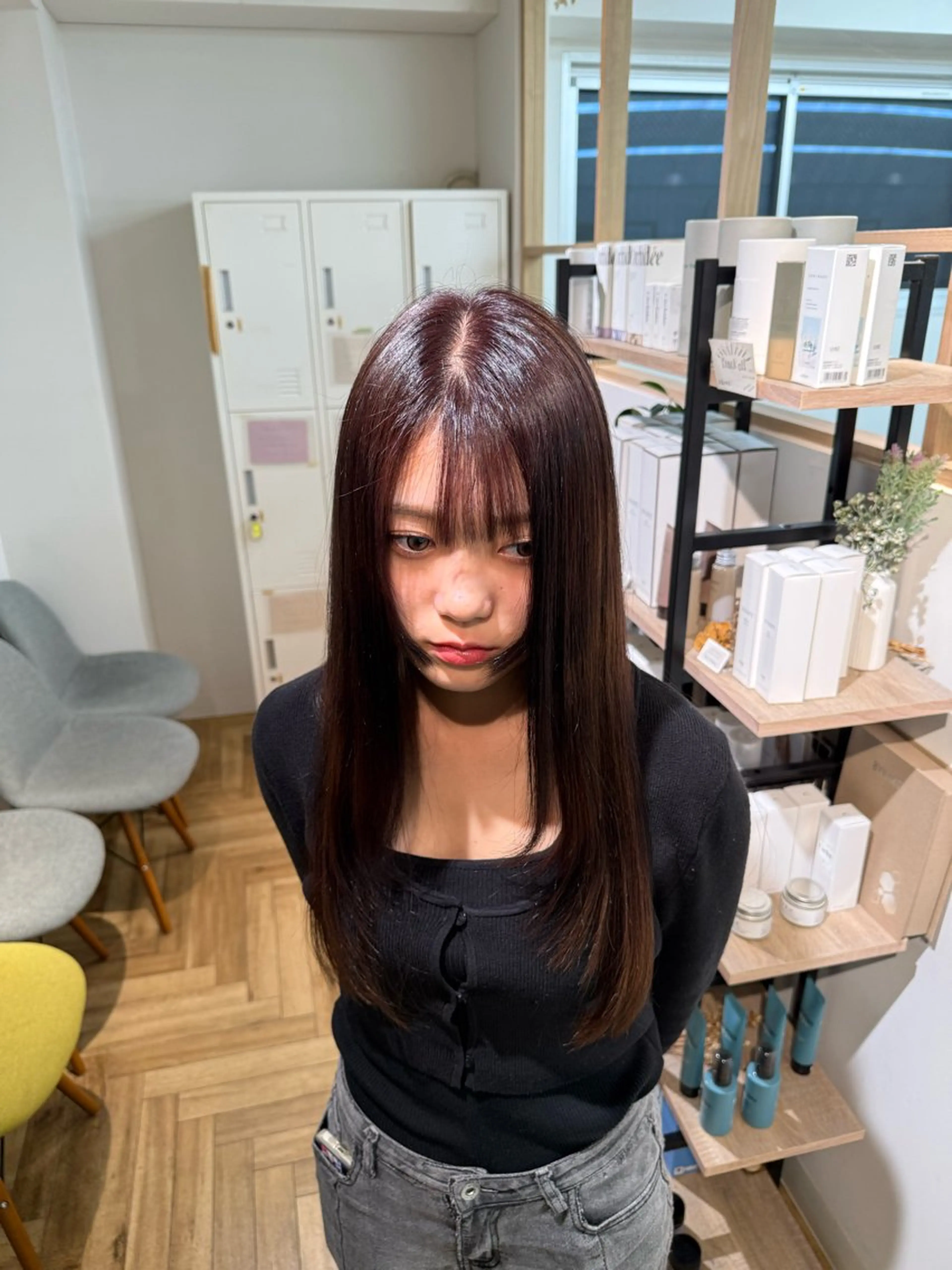 ロング 顔まわりレイヤー 顔周りカット レイヤーカット ✦ゆきの もあ✦のヘアスタイル