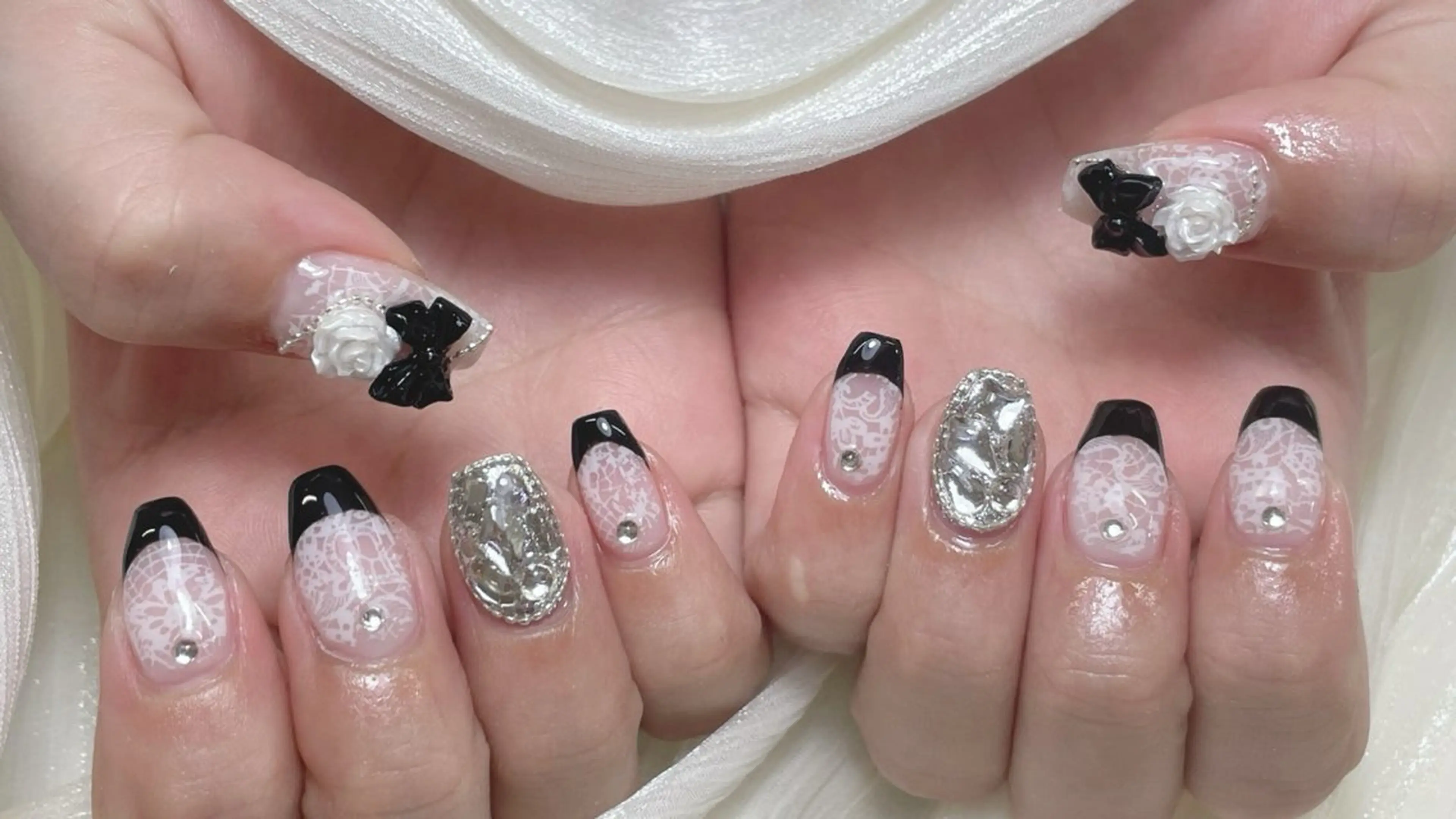ネイル candy nail 韓国風ワンホンネイルのネイルデザイン