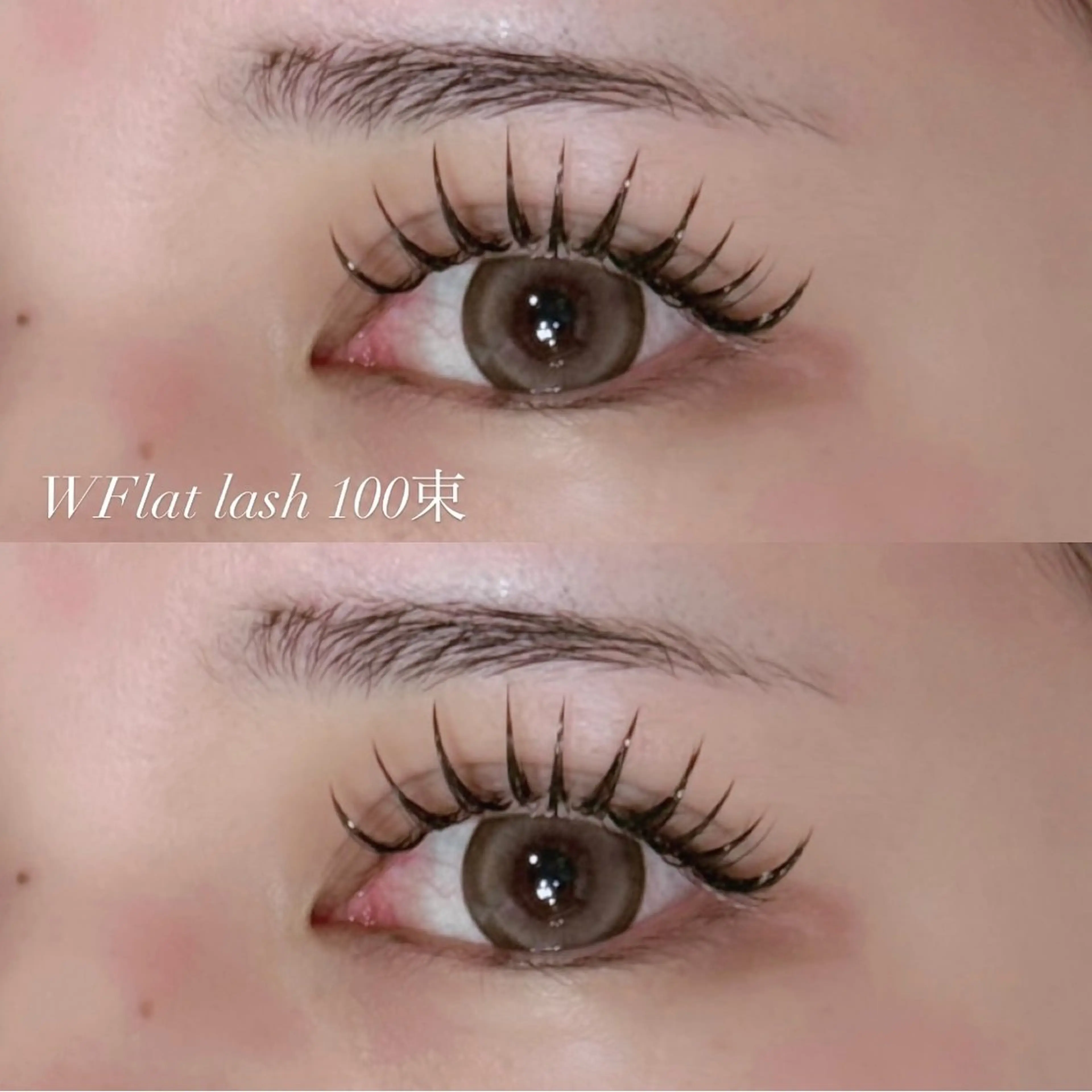 まつ毛エクステwフラット80束の写真