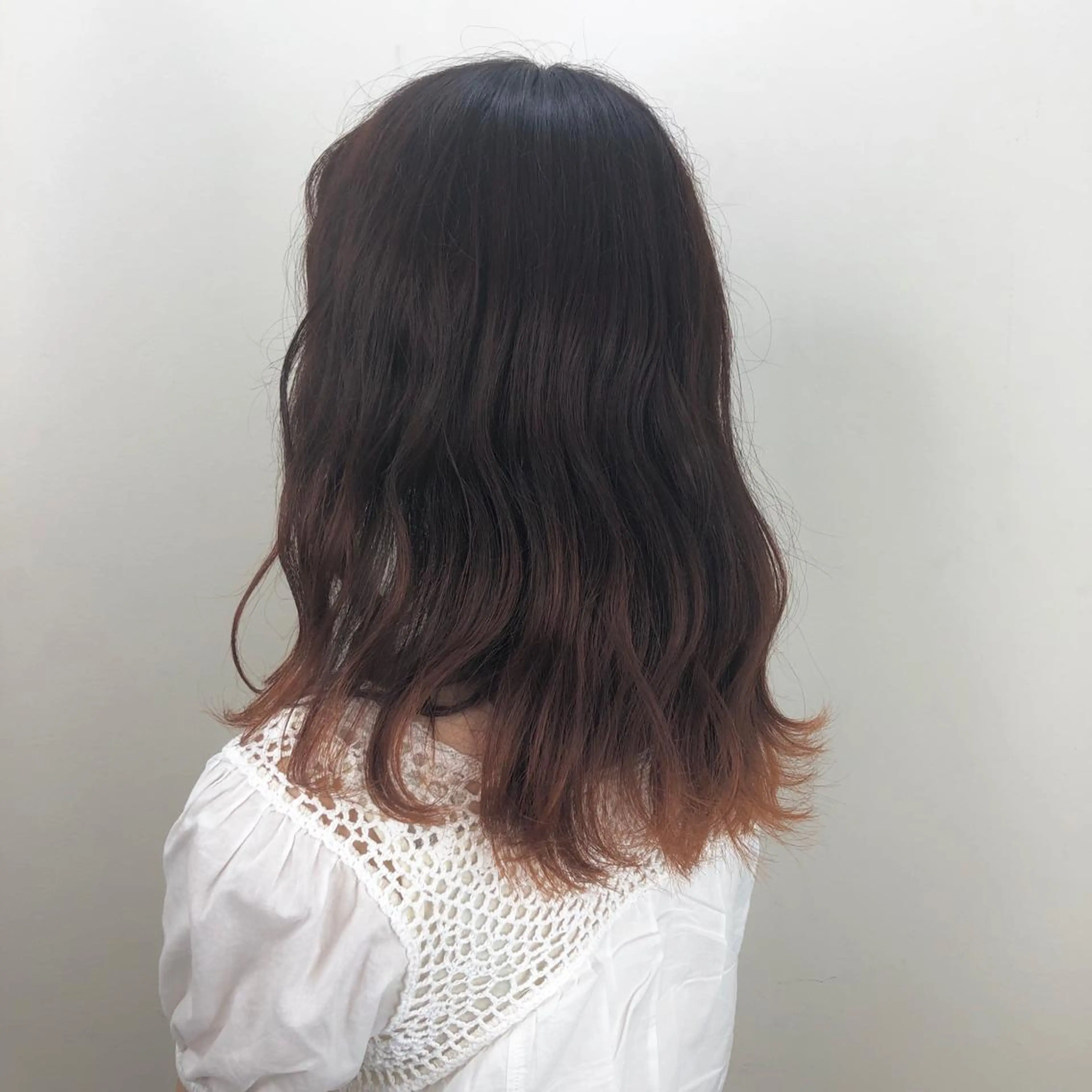 カラー ブリーチ オレンジ ショート/パーマ/ カラー/FUKOのヘアスタイル