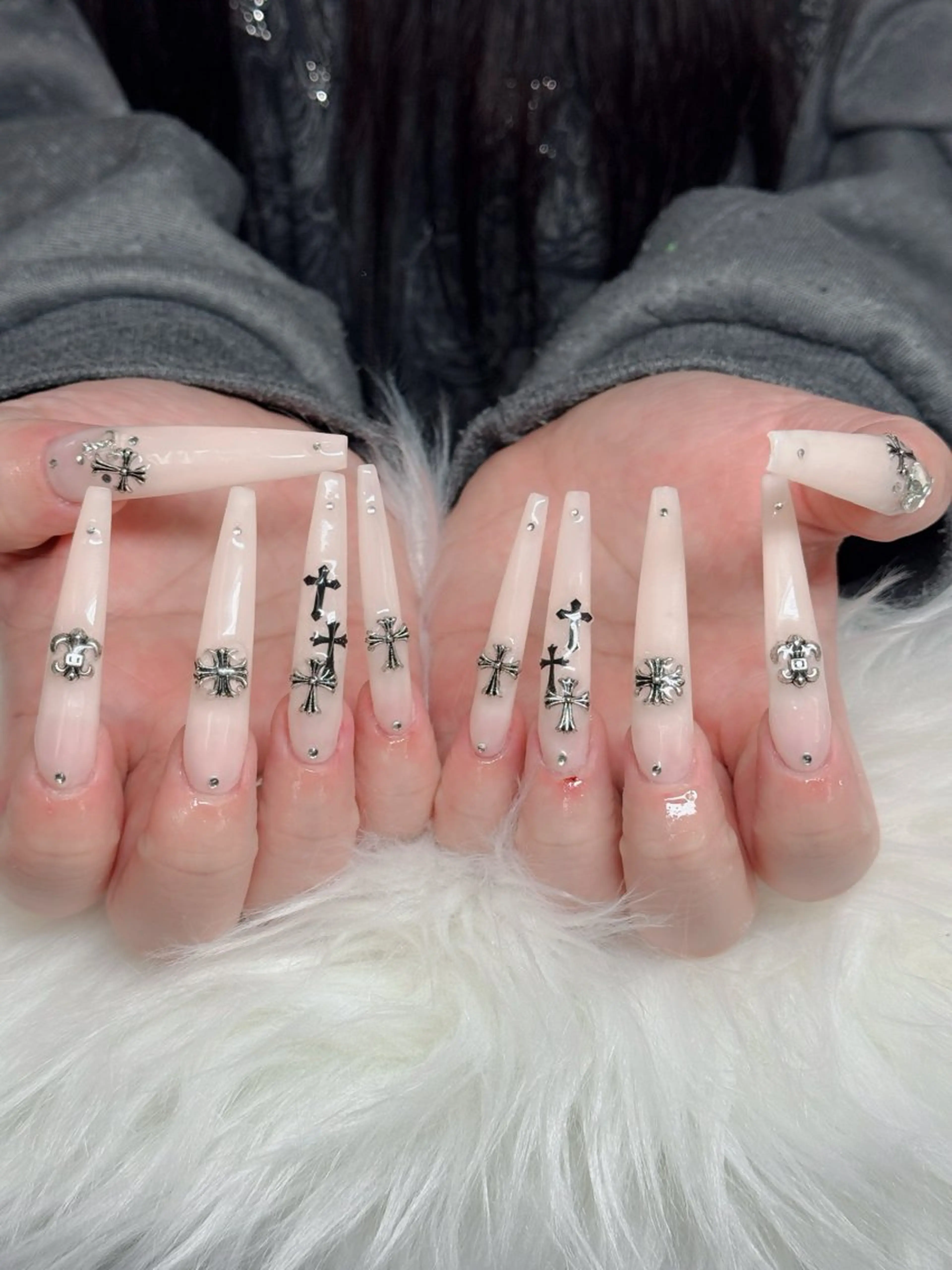 ネイル アートネイル フレンチネイル ジェルネイル 韓国ネイル マグネットネイル Lenie Shinokuboのネイルデザイン