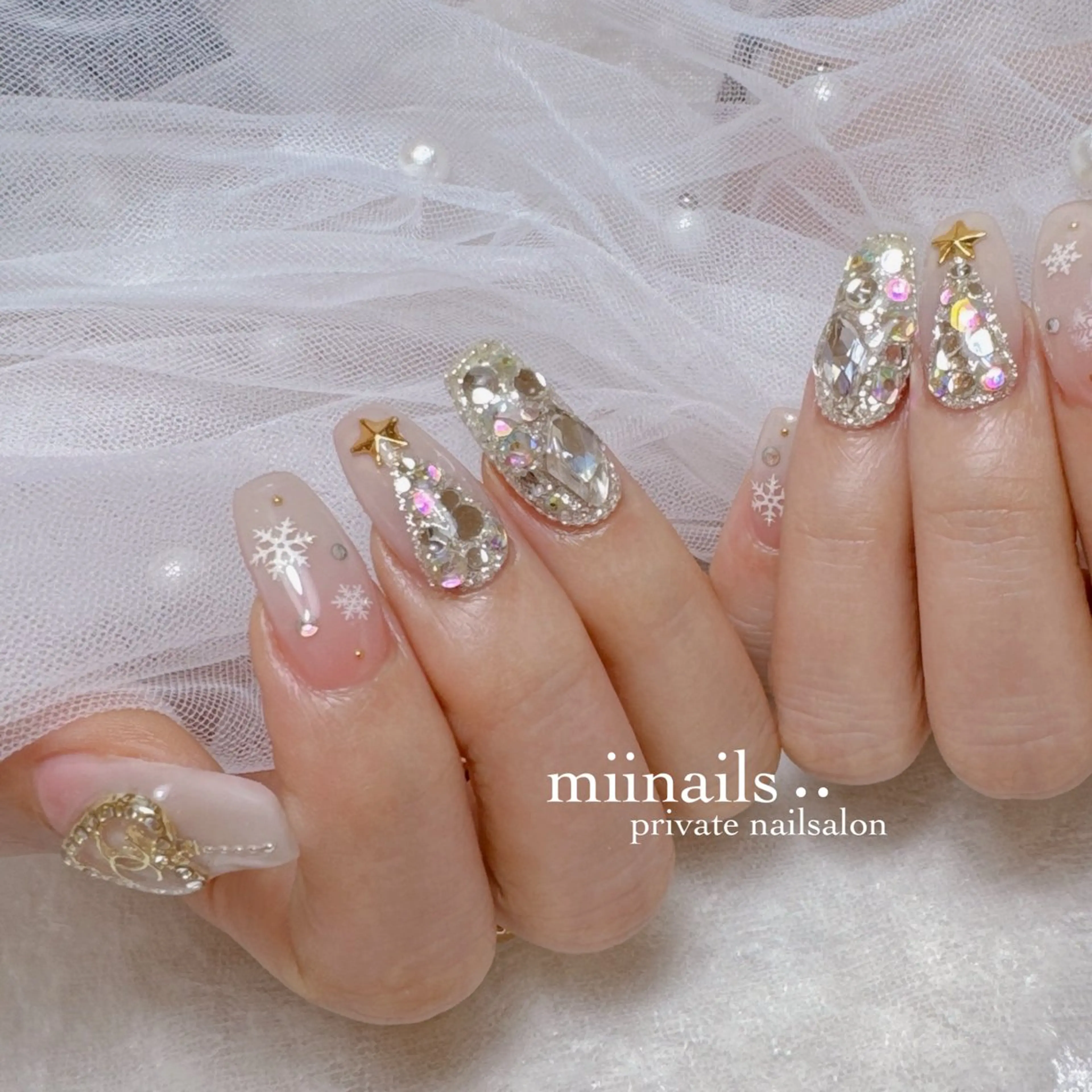 ネイル 韓国ネイル ワンホンネイル ハンドネイル nailsalon miinailsのネイルデザイン