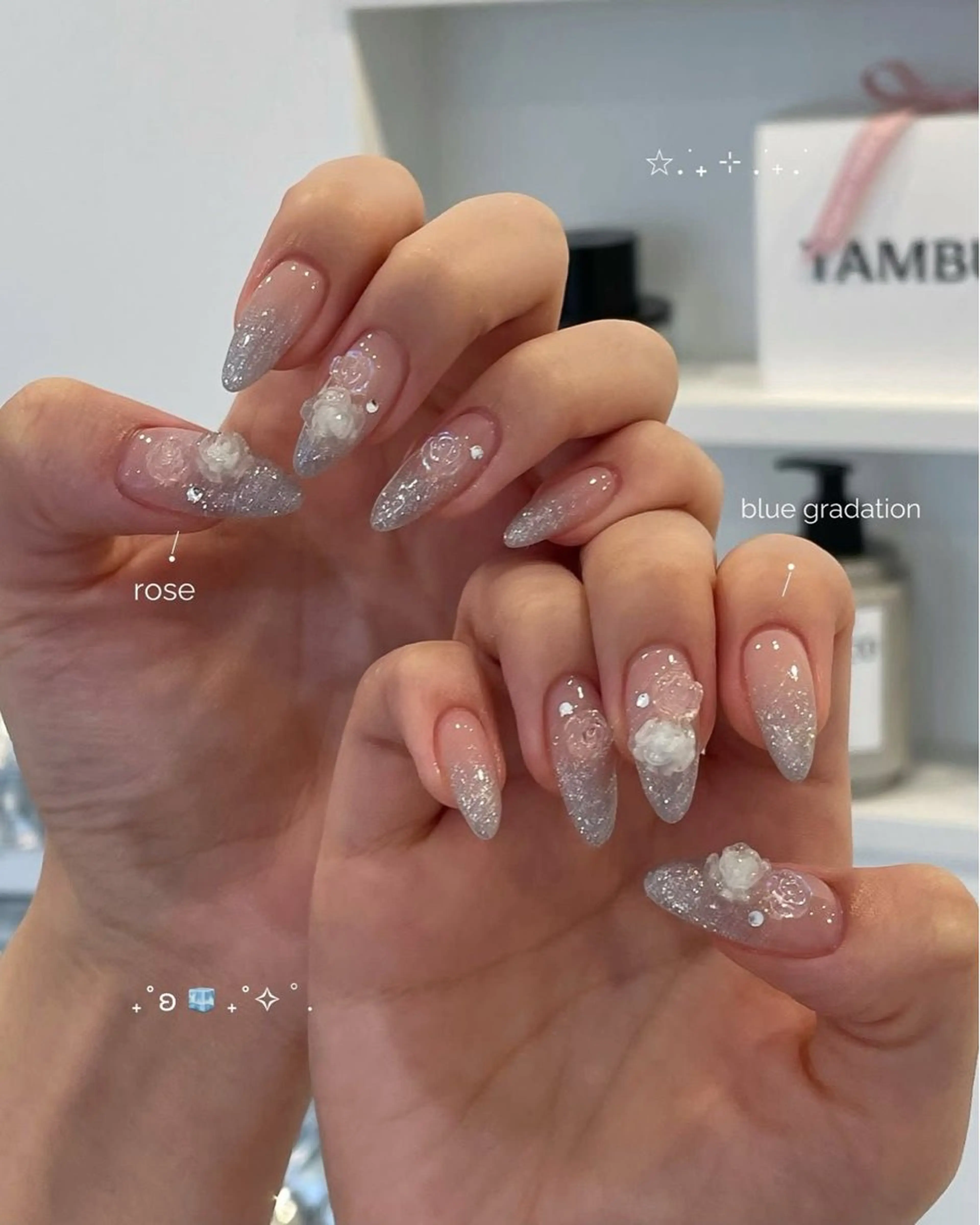 ネイル 韓国ネイル 持ち込み ニュアンスネイル ネイルチップ 冬ネイル RINN ANA.CHUOのネイルデザイン