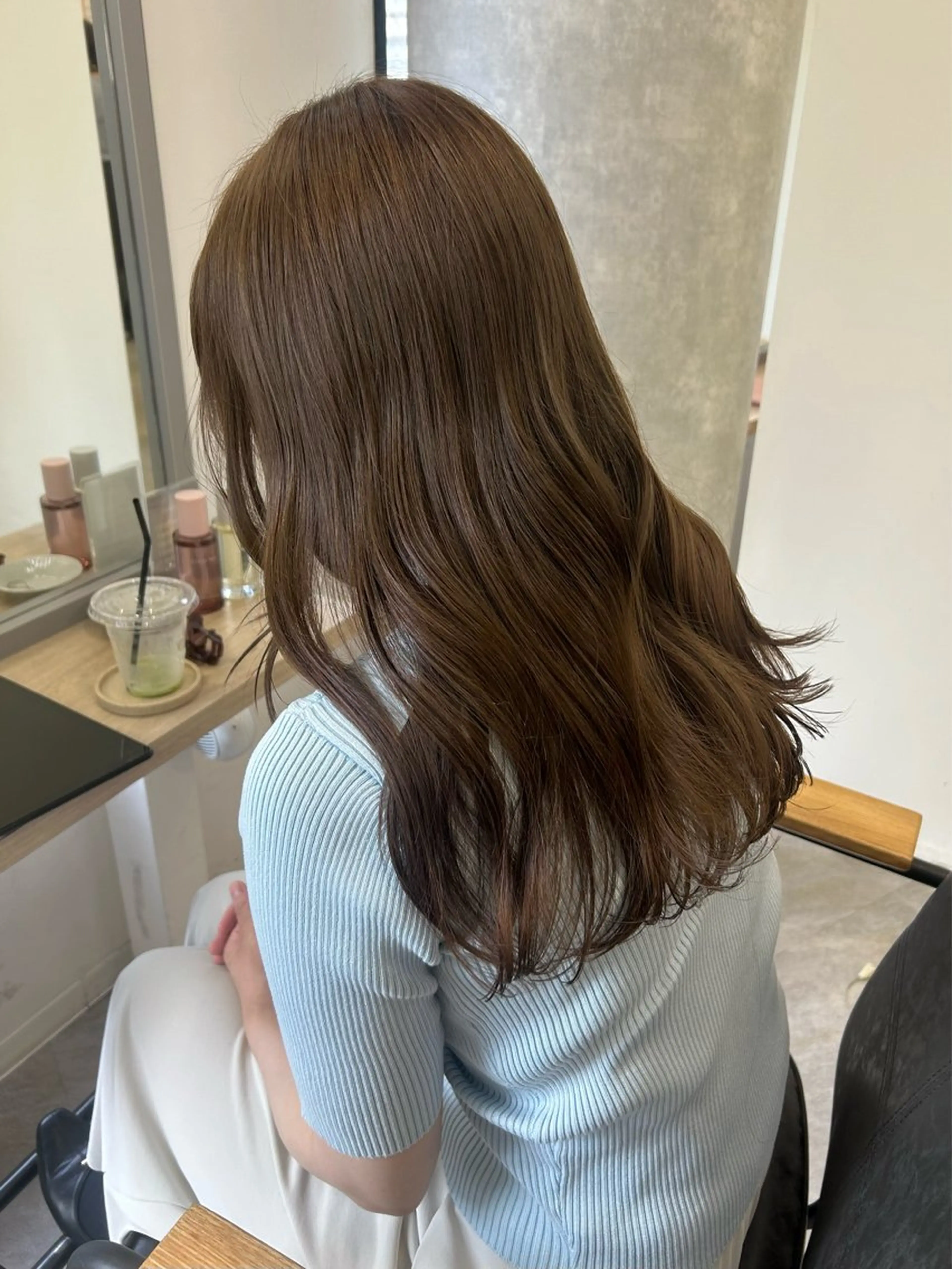 ロング カラー カット ヘアカラー トリートメント otoha✳︎ くすみカラーのヘアスタイル