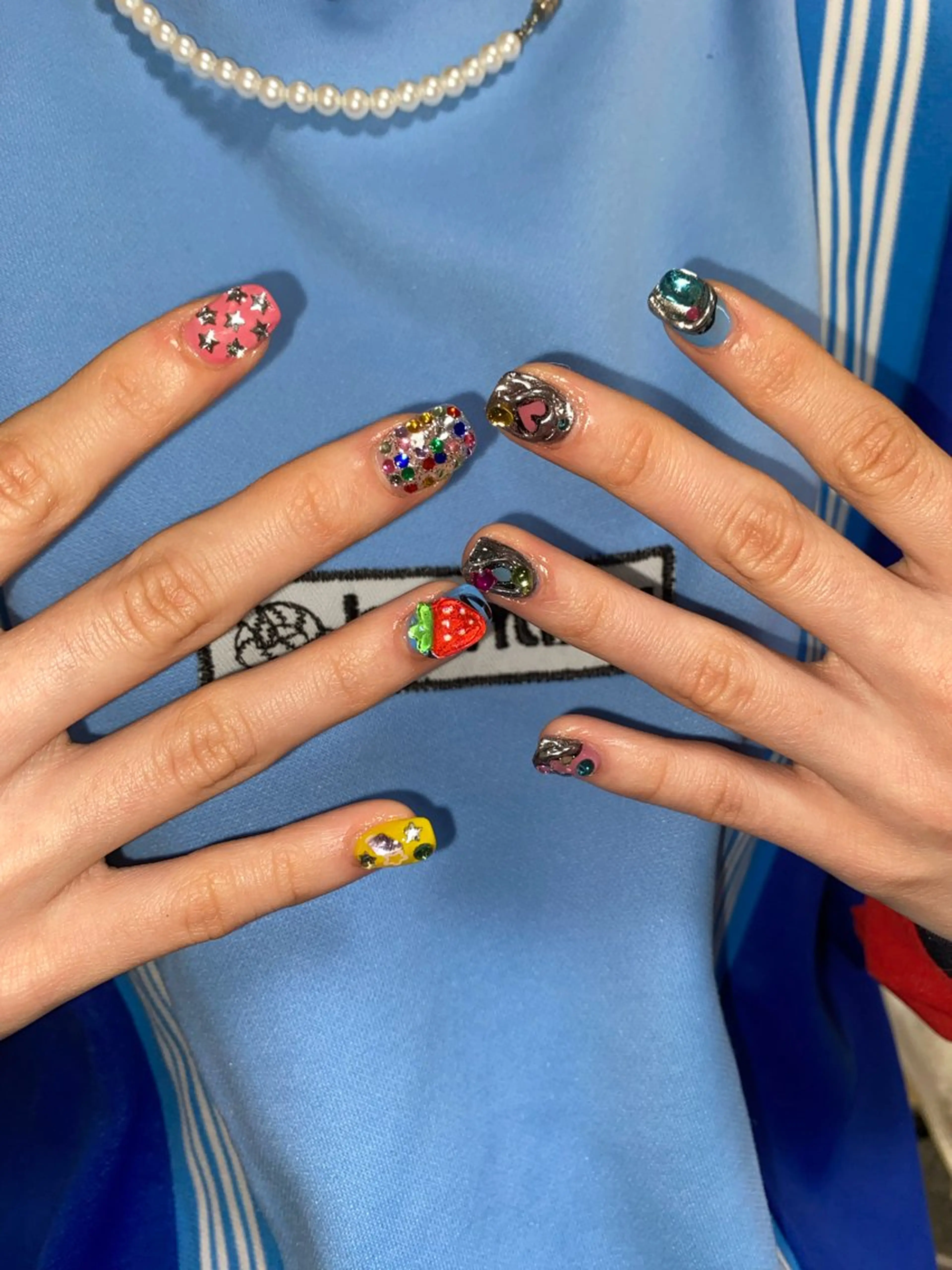 ネイル 長さ出し 𝐒. 𝐒𝐚𝐰𝐚のネイルデザイン