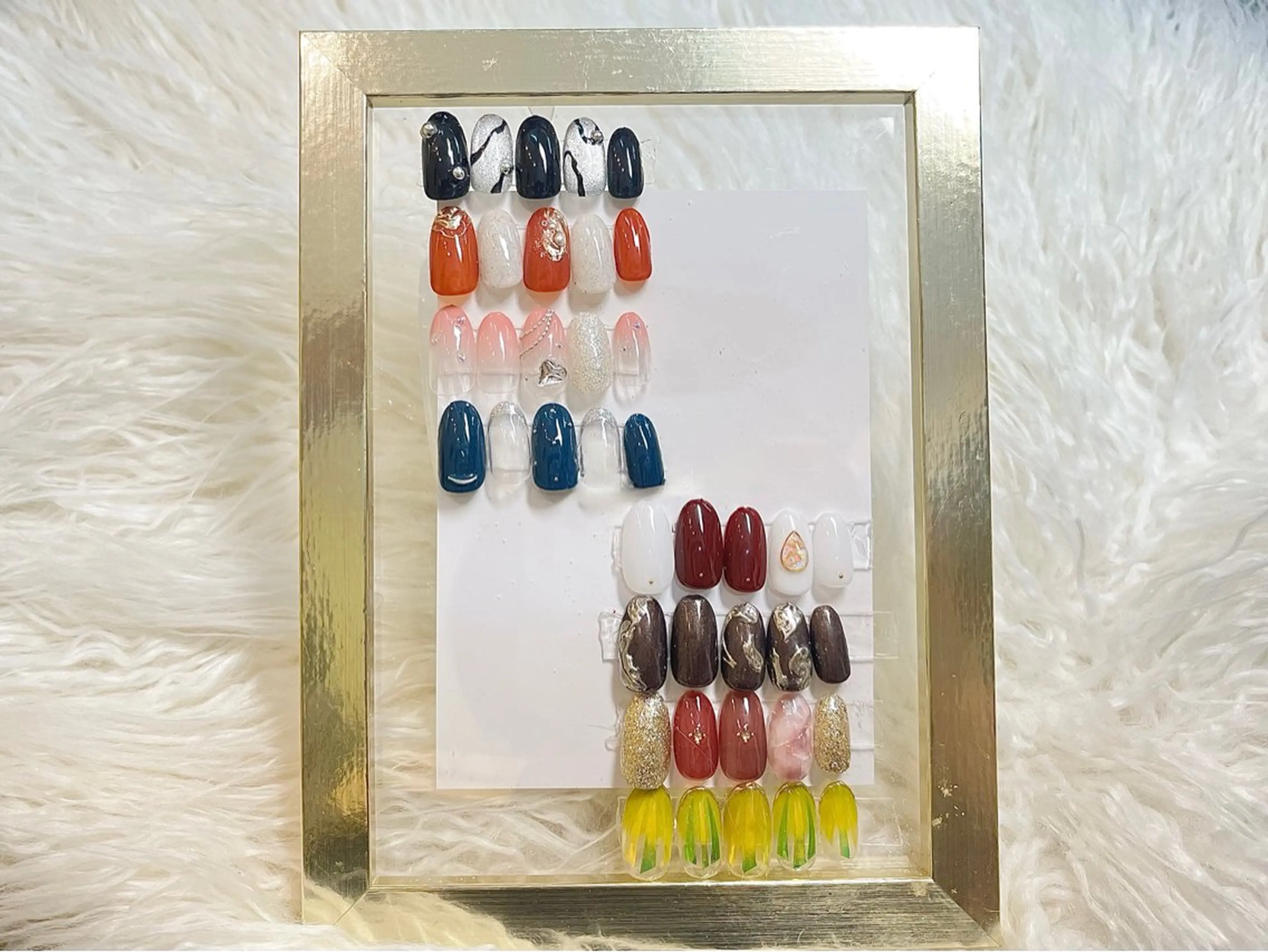 ネイル アートネイル 長さ出し ジェルネイル マグネットネイル ミラーネイル ハンドネイル Queen nail 北堀江 ASUKAのネイルデザイン