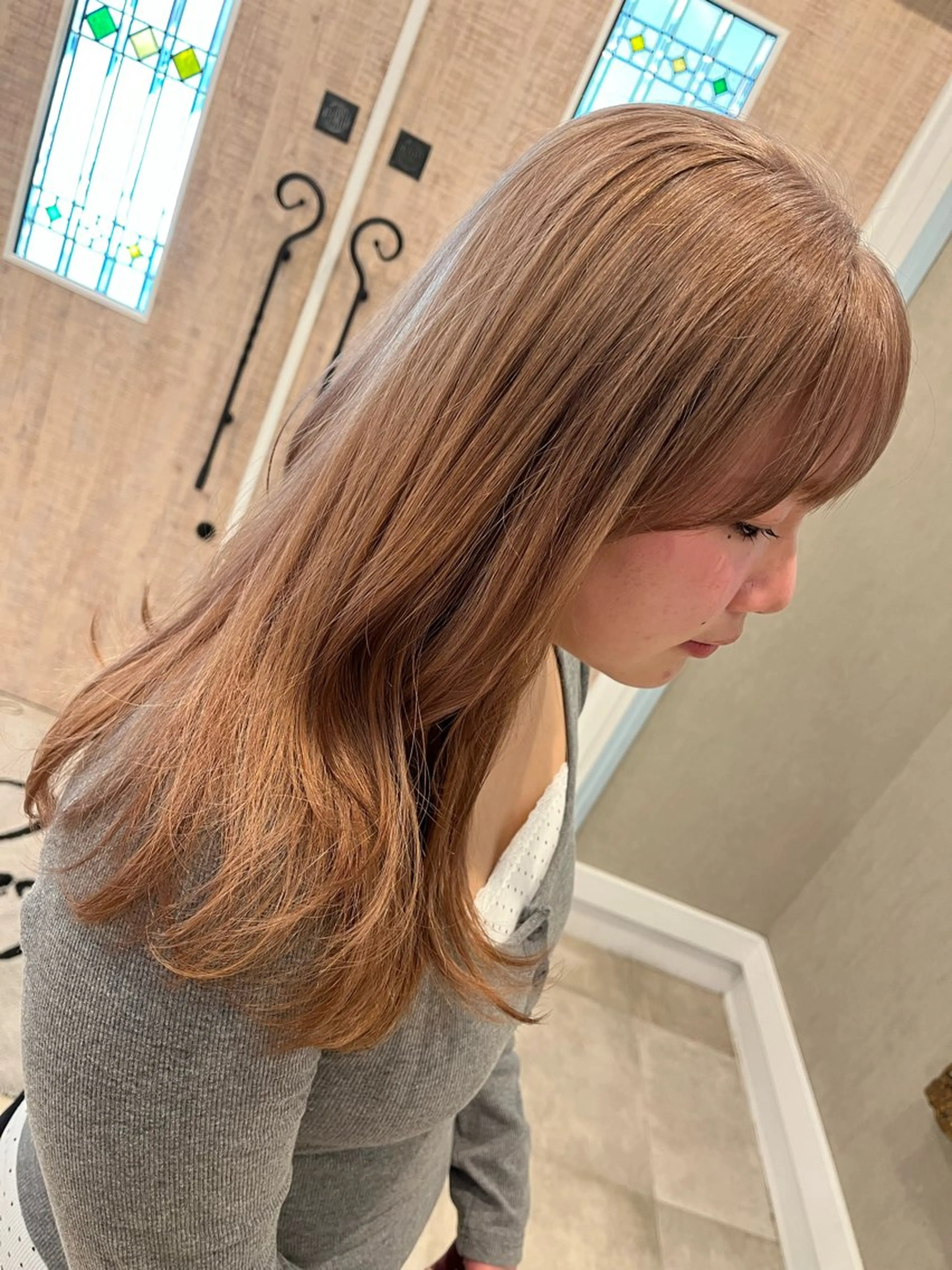 ロング ヘアカラー Calbari 中田 莉紗/奥州市水沢のヘアスタイル