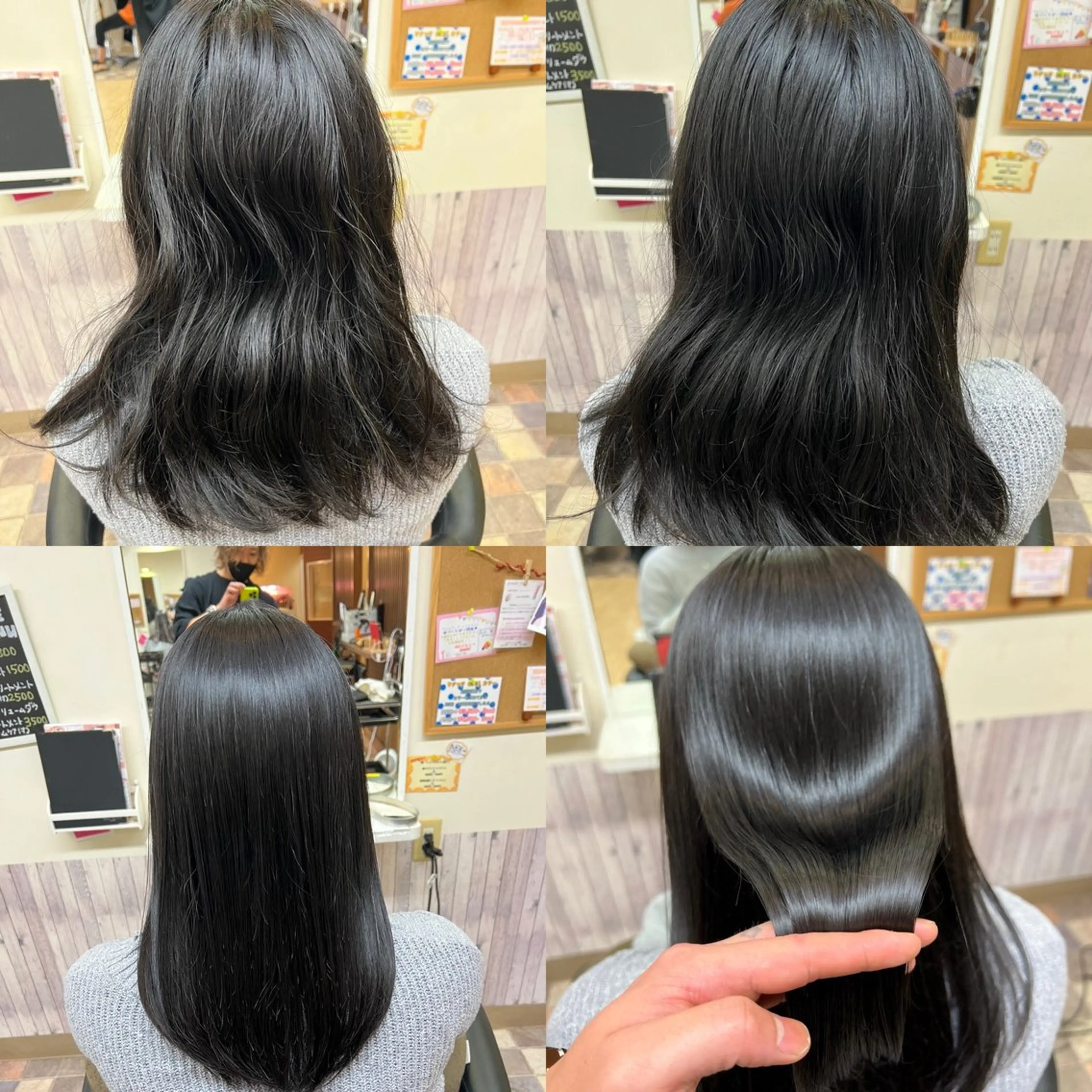 ミディアム パーマ Aile所属・酸性ストレート／カラ ー/山下高明のヘアスタイル