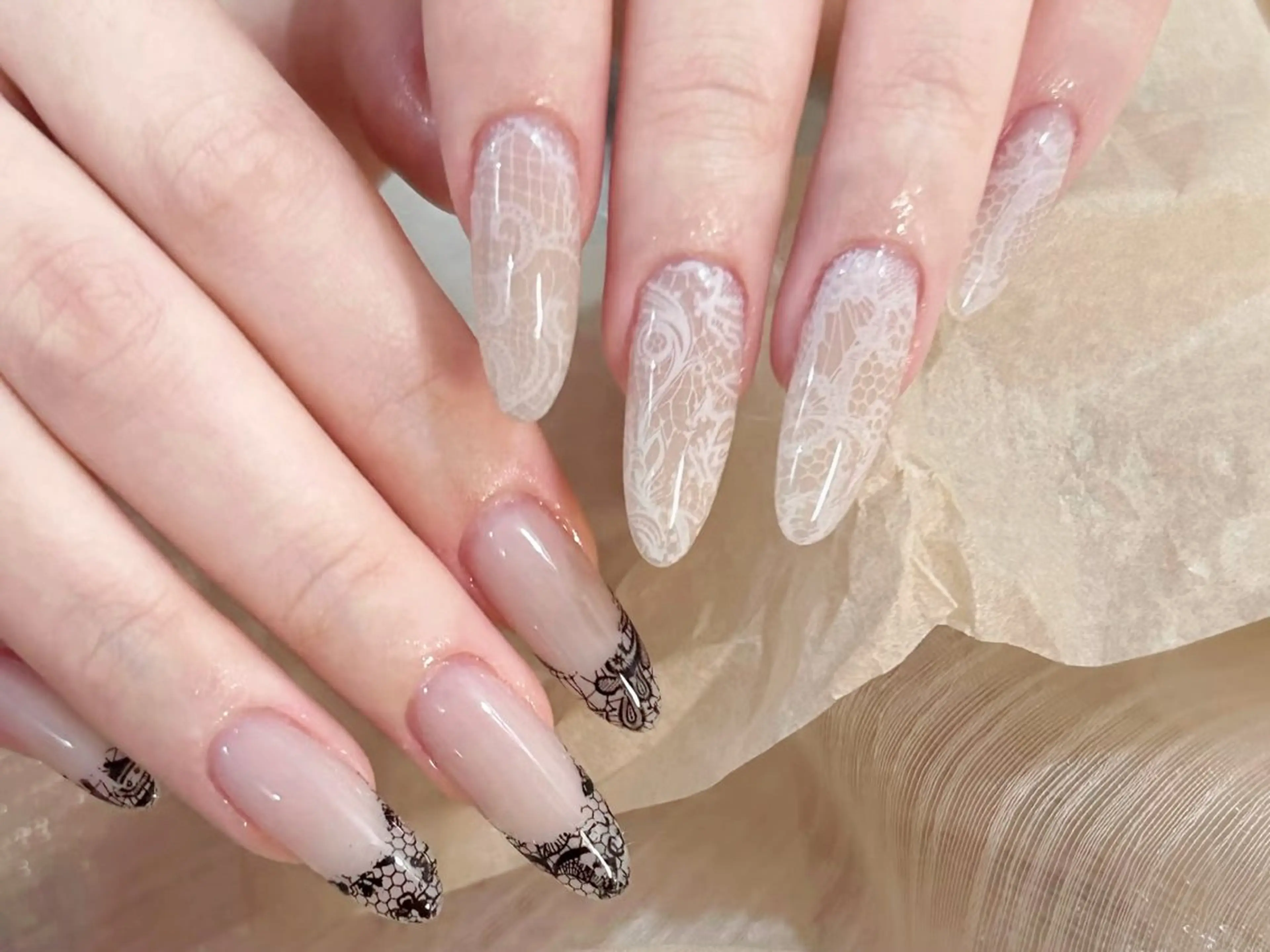ネイル アートネイル オーロラネイル チークネイル 長さ出し フットネイル ハンドネイル Blossom nail【ブラソンネイル】所属・Blossom nail_Yuniのネイルデザイン