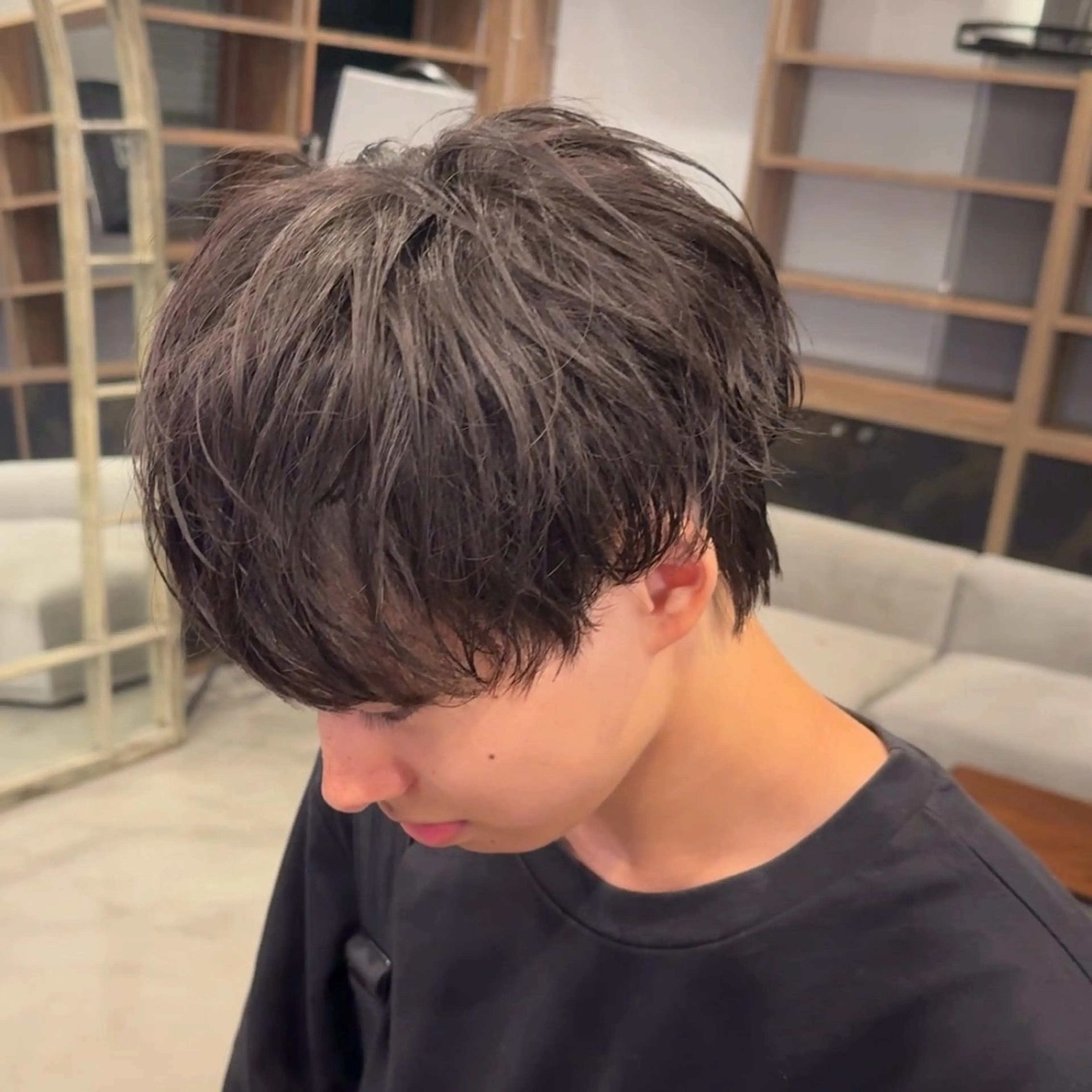 パーマ メンズ マッシュ メンズパーマ カット パーマ ABEY LEVRAI所属・Miyabi.💋 ABEYLEVRAIのヘアスタイル