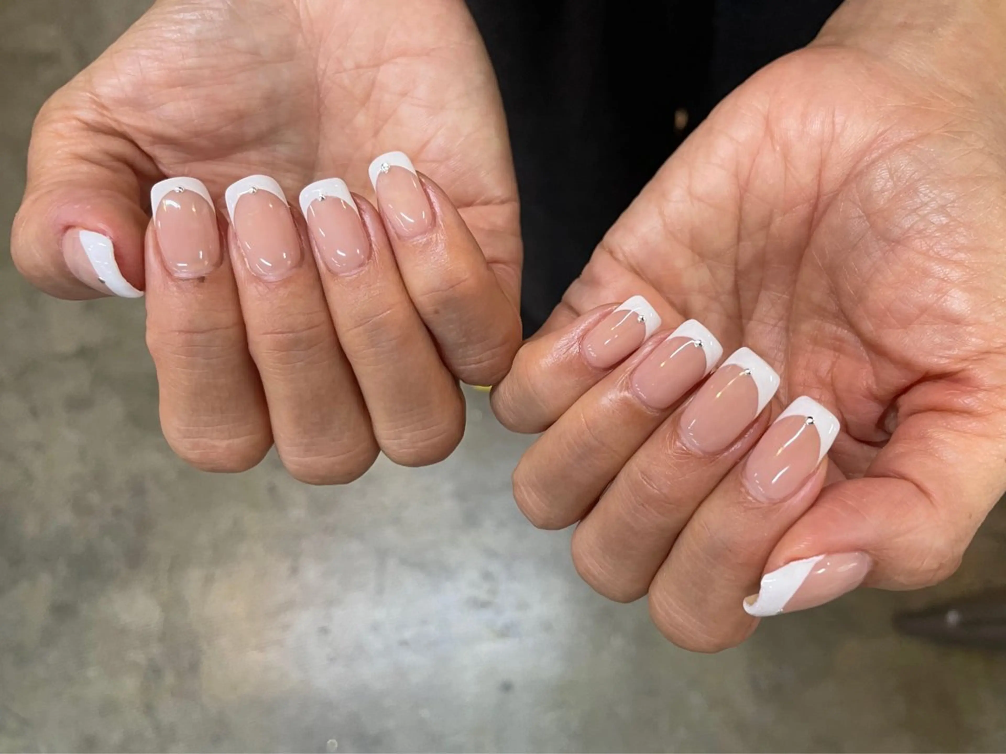 クリアベースフレンチネイル✧⋆ﾟ(オフ込み価格)フィルイン施術◎の写真