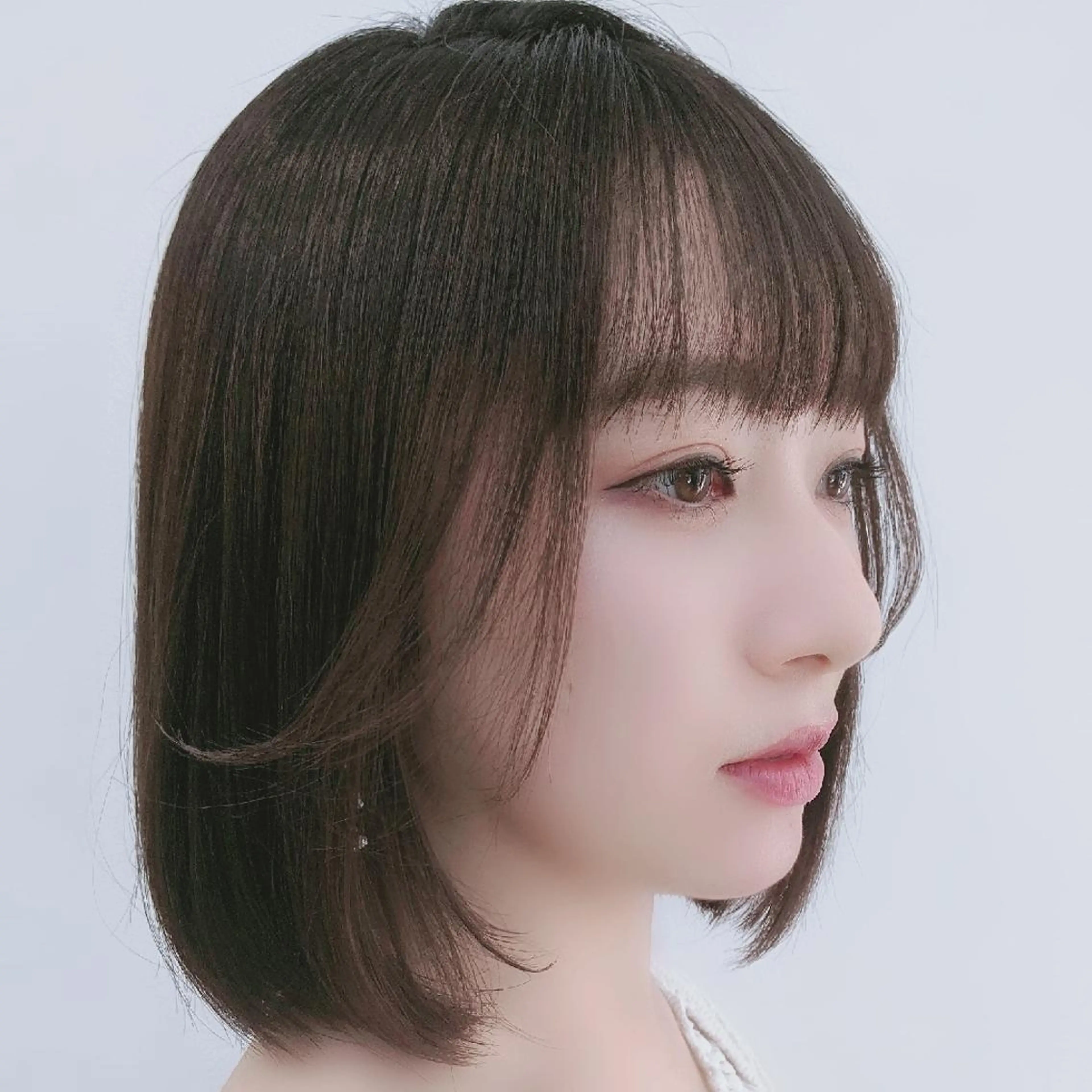 ミディアム カット 縮毛矯正 トリートメント 縮毛矯正/レイヤー 💎やまもとちひろのヘアスタイル