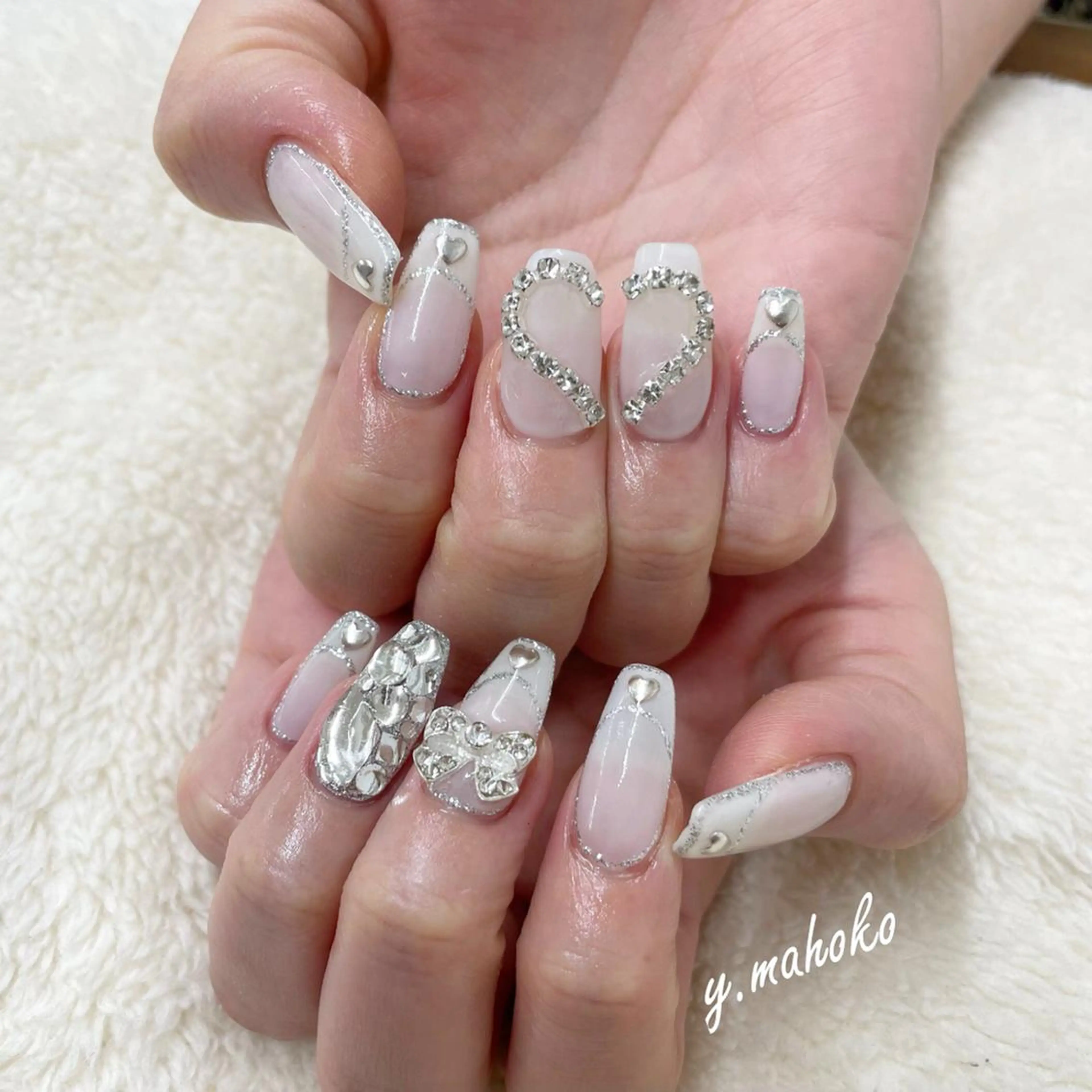 ネイル ハンドネイル She nail studio 原宿所属・パラジェル有/ スカルプ/mahoのネイルデザイン