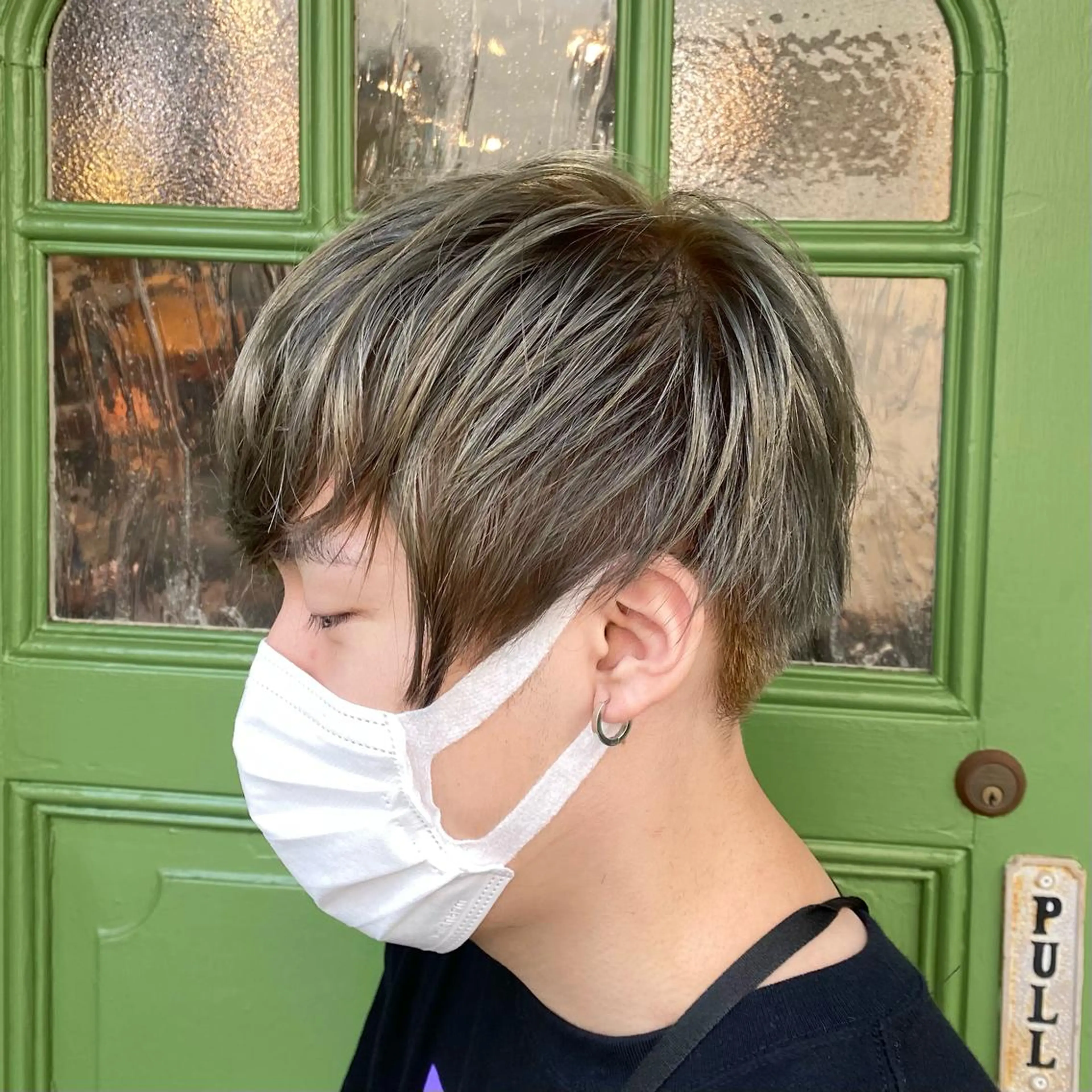 カラー メンズ メンズブリーチ ブリーチ ブロンド ケアブリーチ カット ヘアカラー ヘッドスパ BRITS 渡辺 菜々子のヘアスタイル