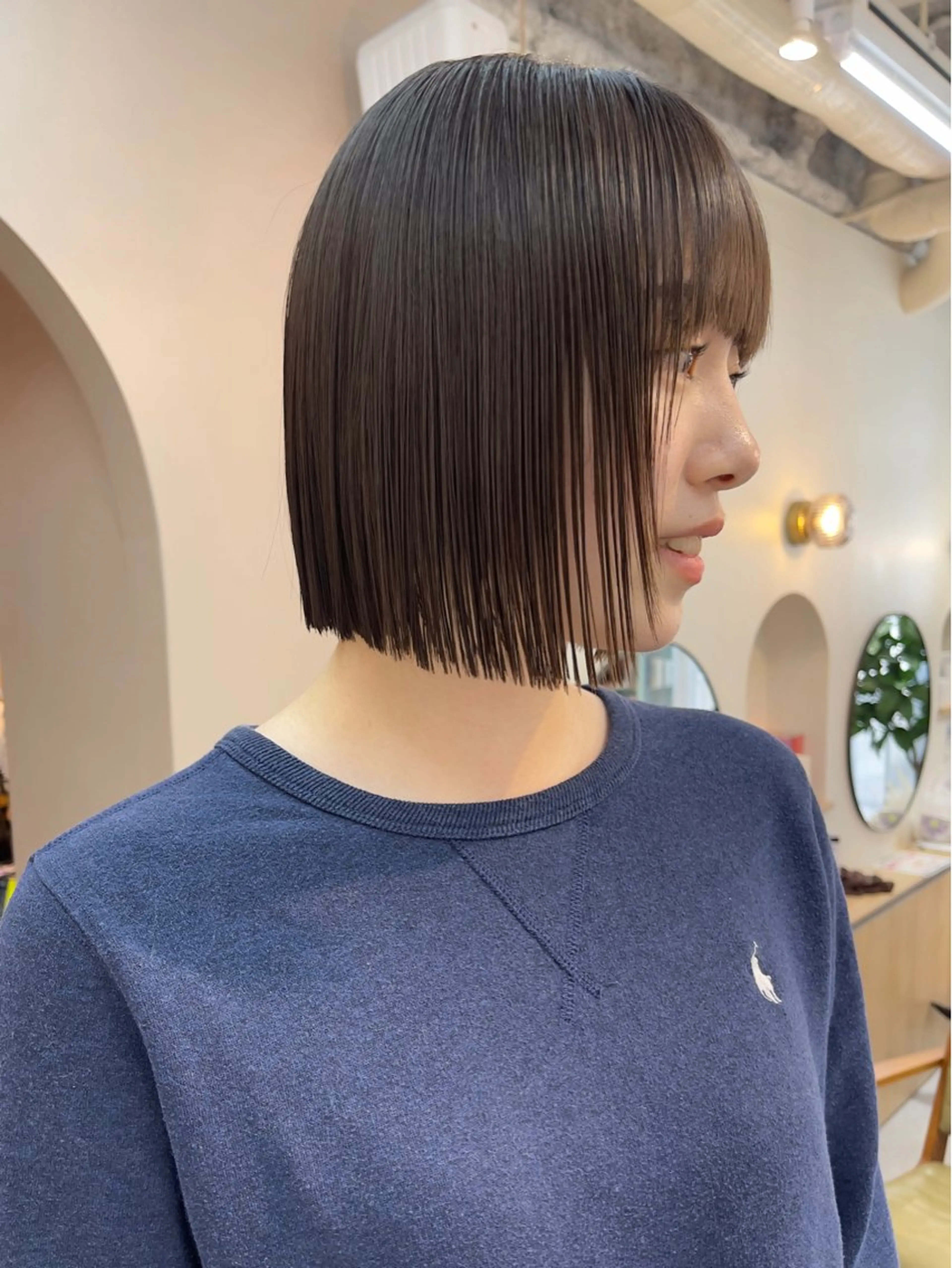 【平日・肩上限定 / プレミアム髪質改善】カット ＋ 縮毛矯正 ￥13980の写真