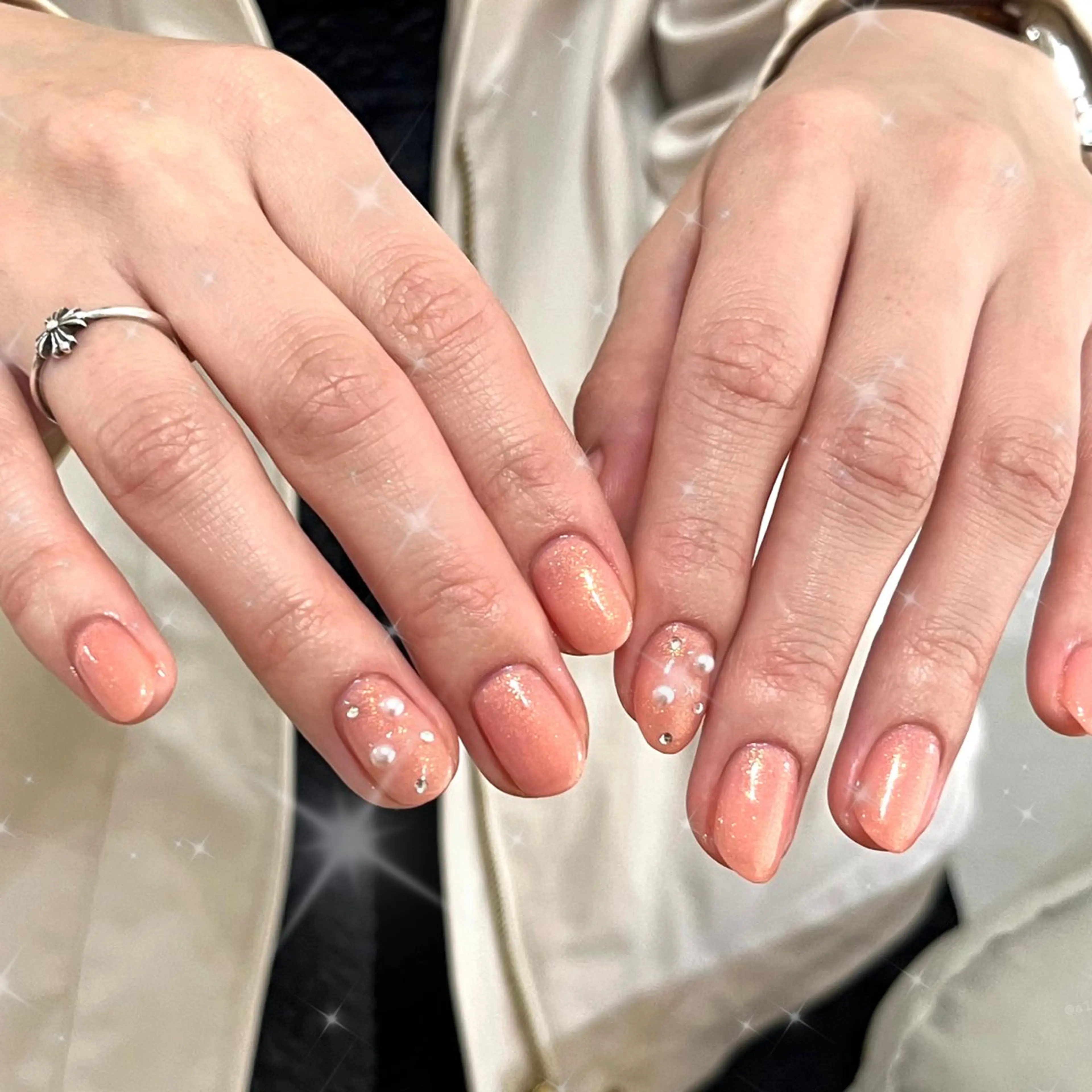 ネイル ストーンネイル ハンドネイル ネイルサロンImpress蒲田店所属・ネイルサロン impress蒲田店のネイルデザイン