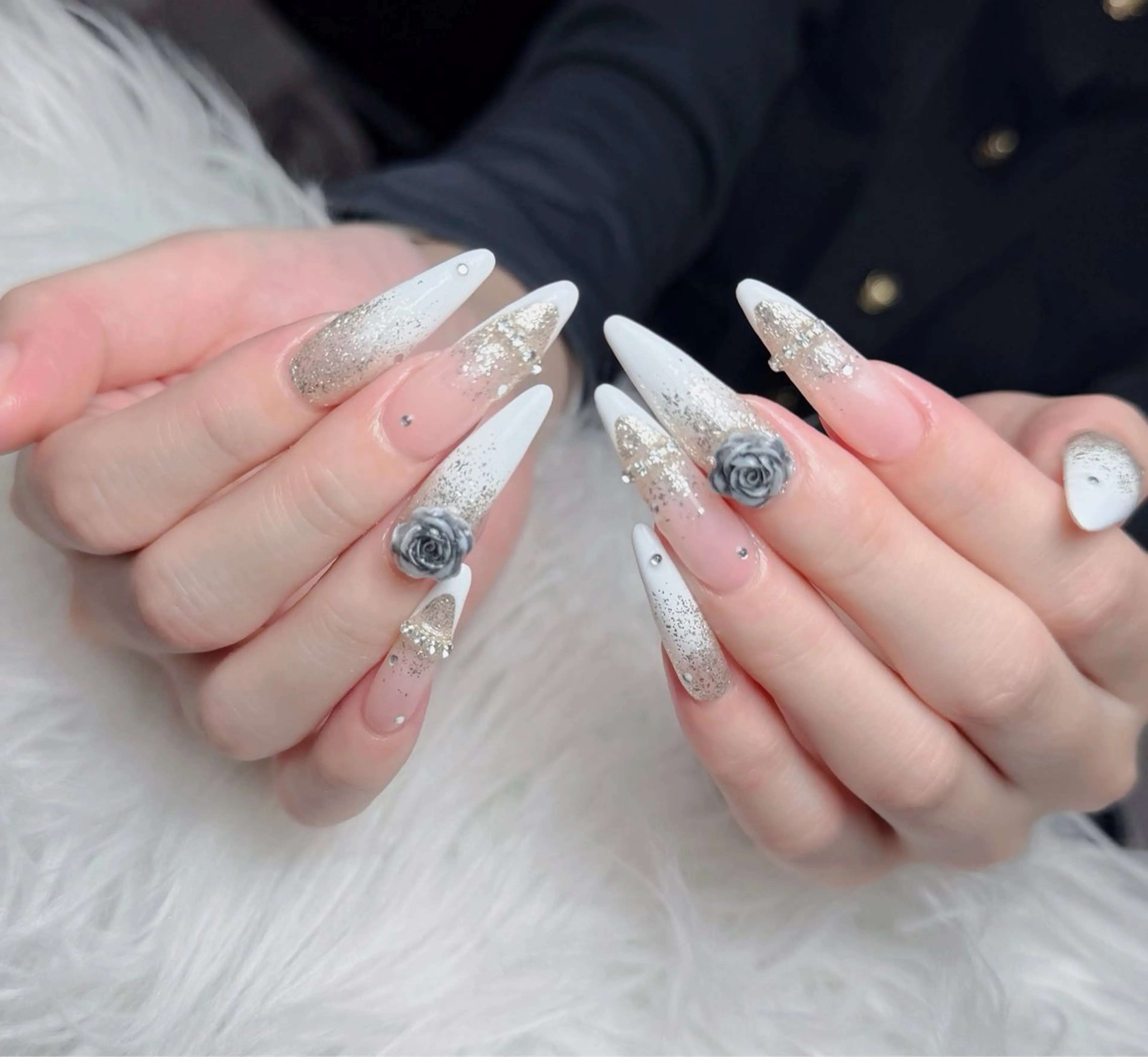 ネイル アートネイル フレンチネイル ジェルネイル 韓国ネイル マグネットネイル ハンドネイル Lenie Nail Okuboのネイルデザイン