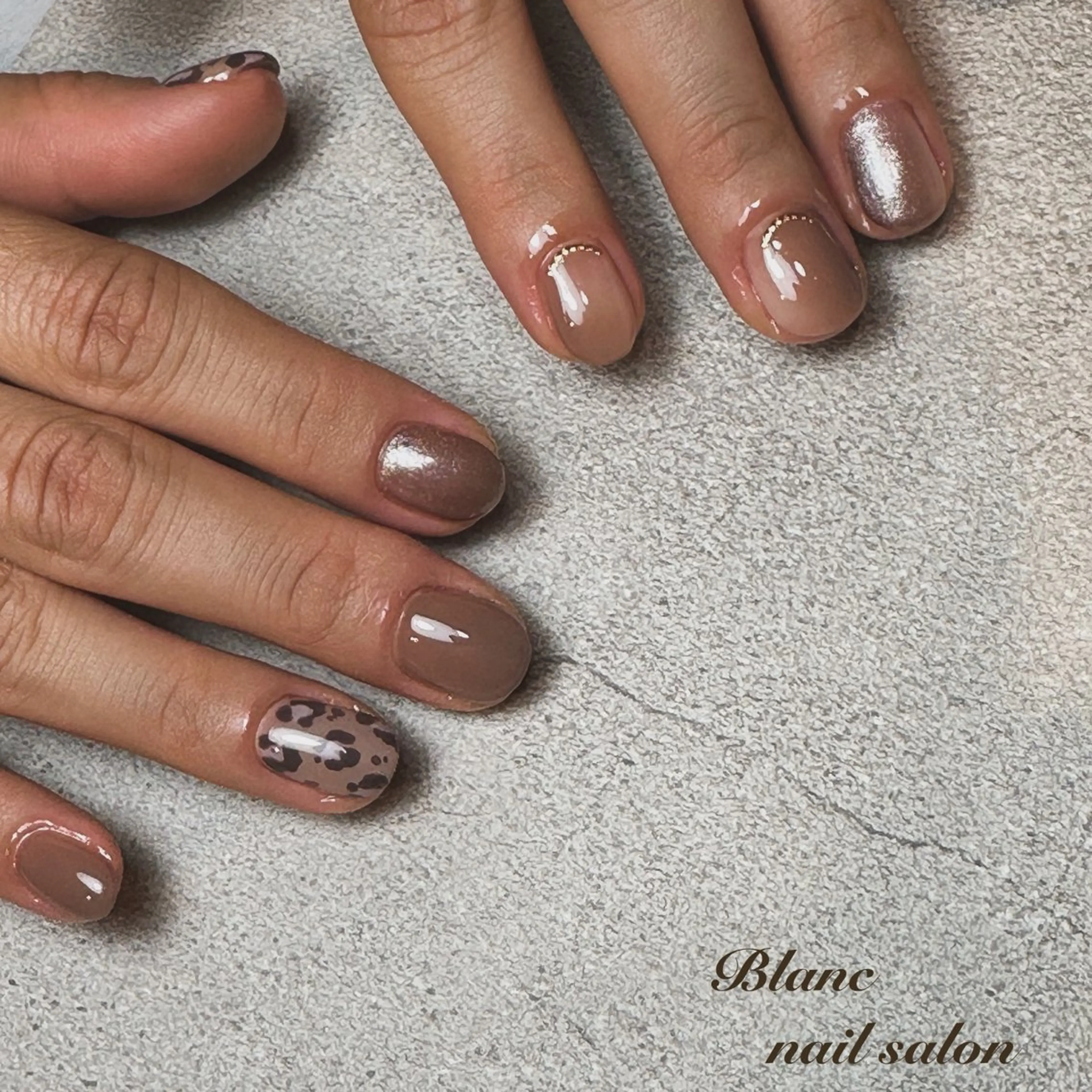 ネイル アニマル柄 Blanc ブランのネイルデザイン