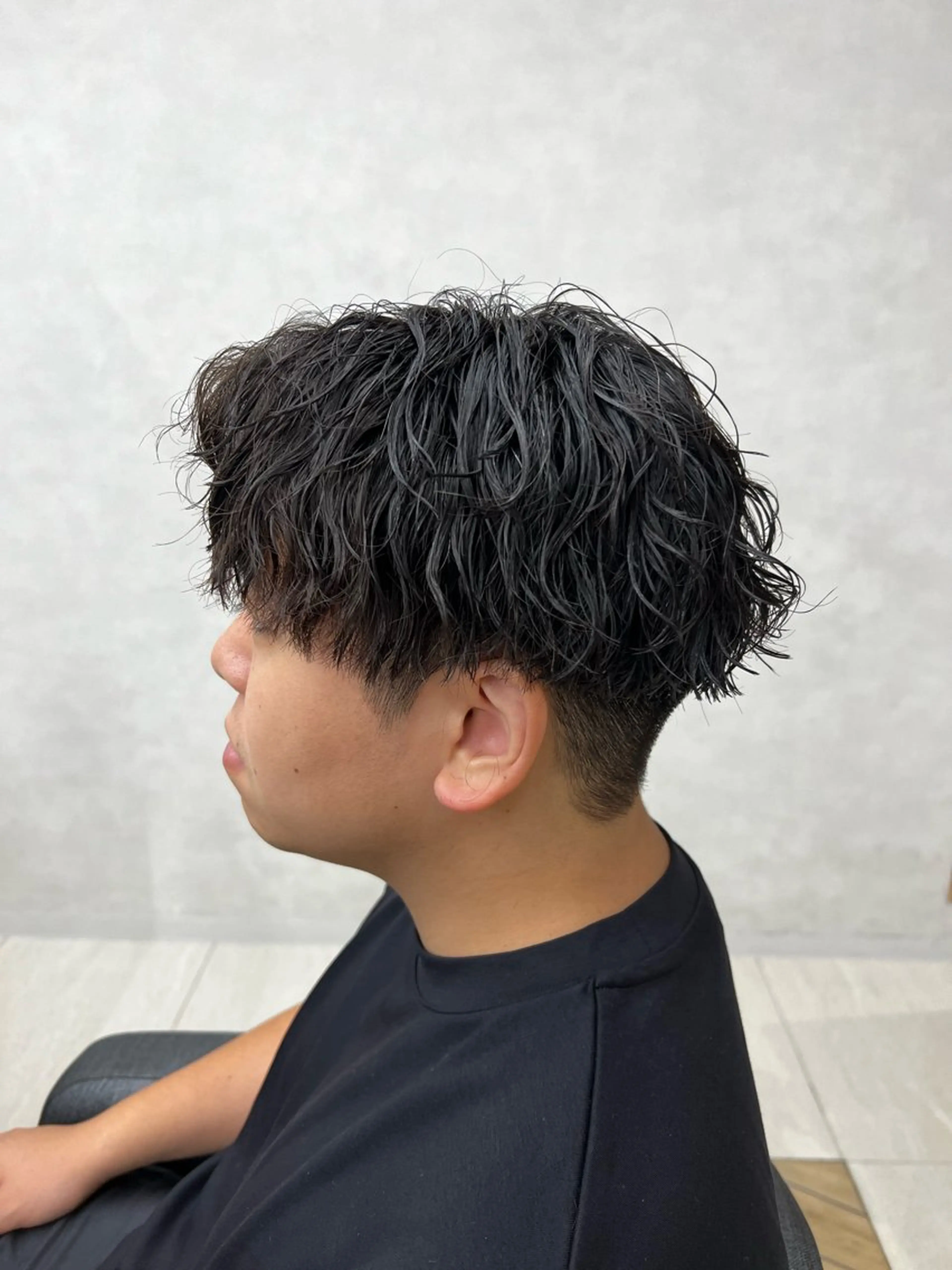 ショート パーマ メンズ 🪐メンズ特化 ヤマクラ　タイキのヘアスタイル