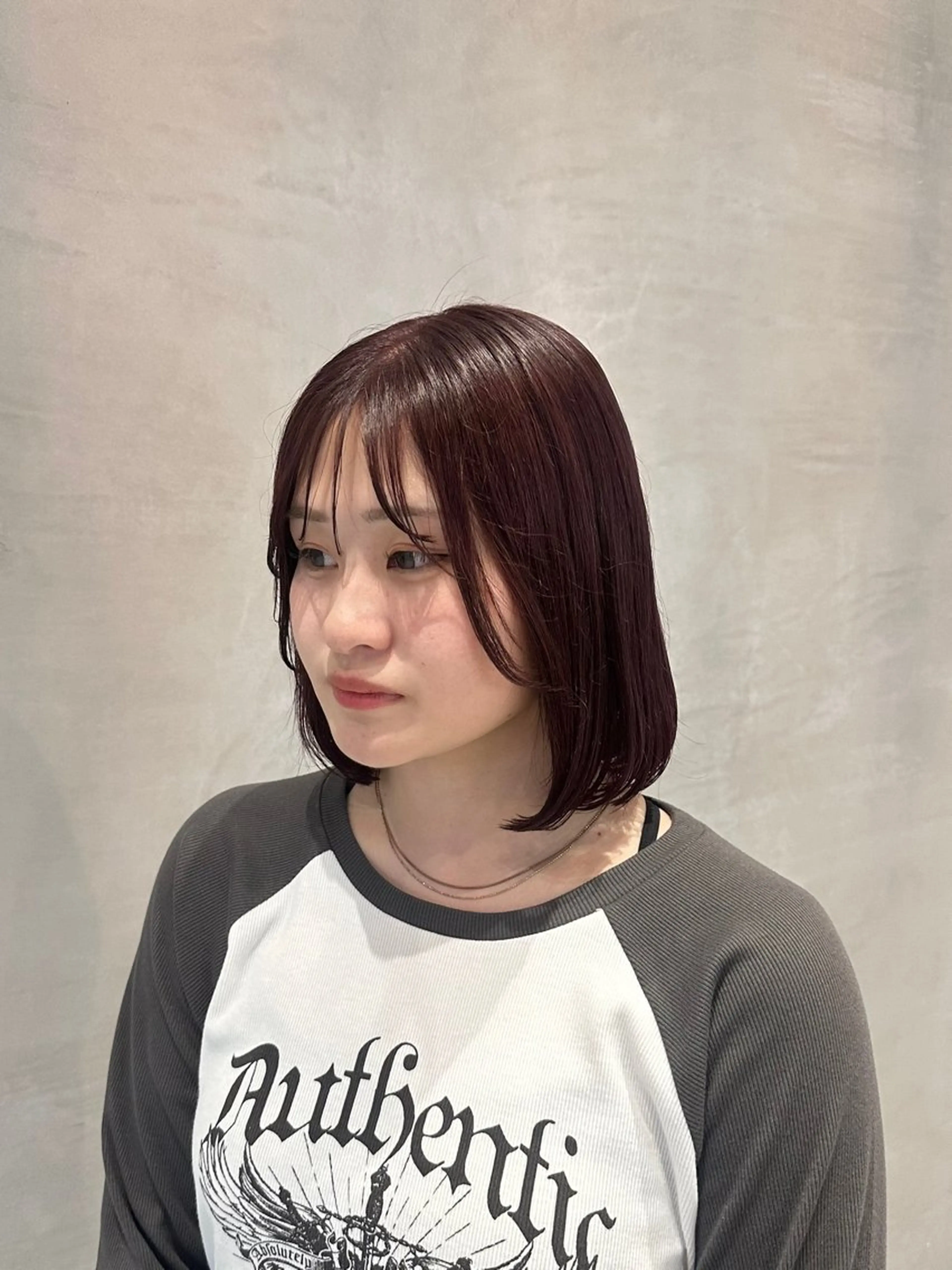 ミディアム ヘアカラー トリートメント Something RIHOのヘアスタイル