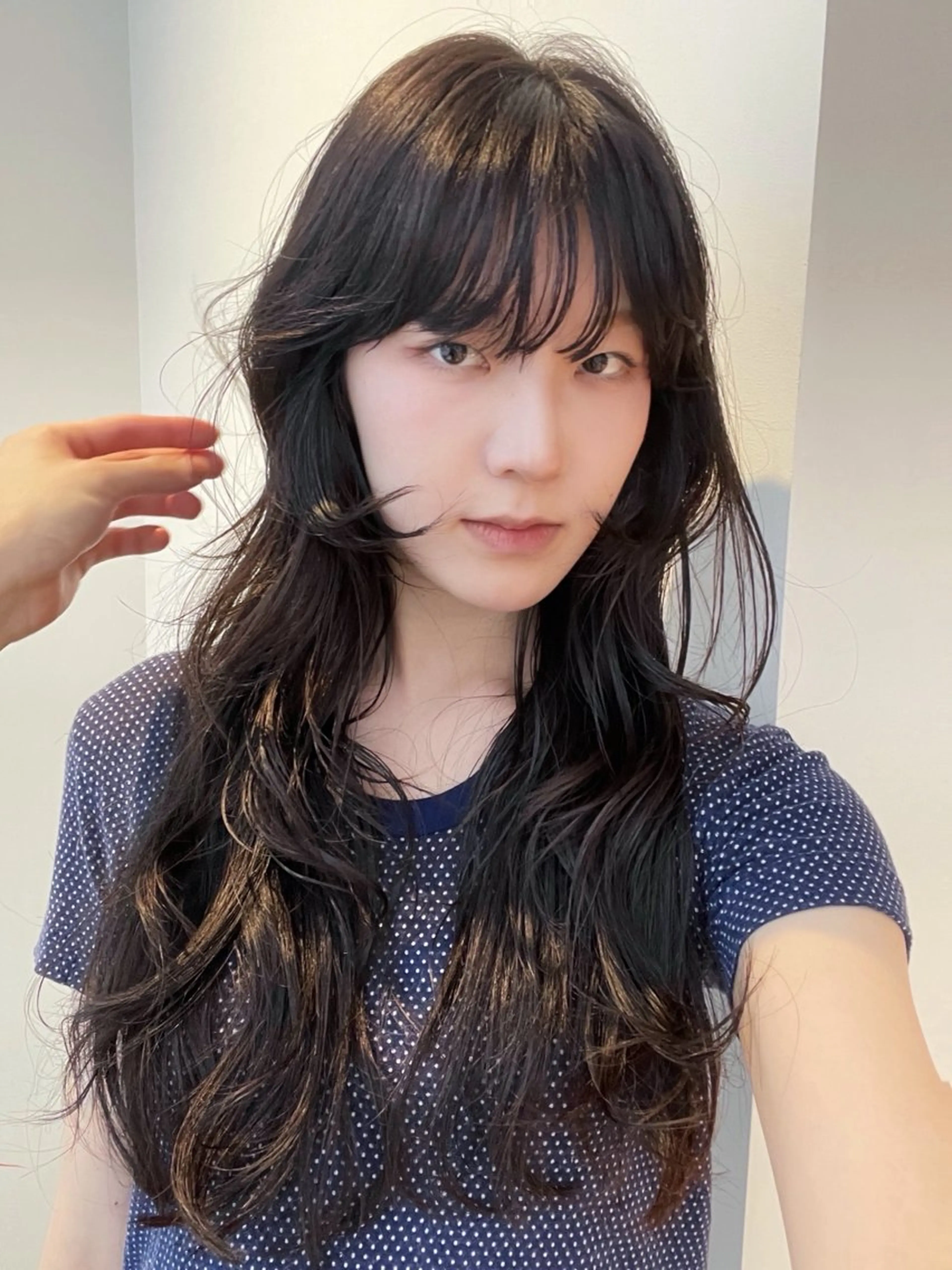 ロング パーマ カット ヘアカラー sano rikitoのヘアスタイル