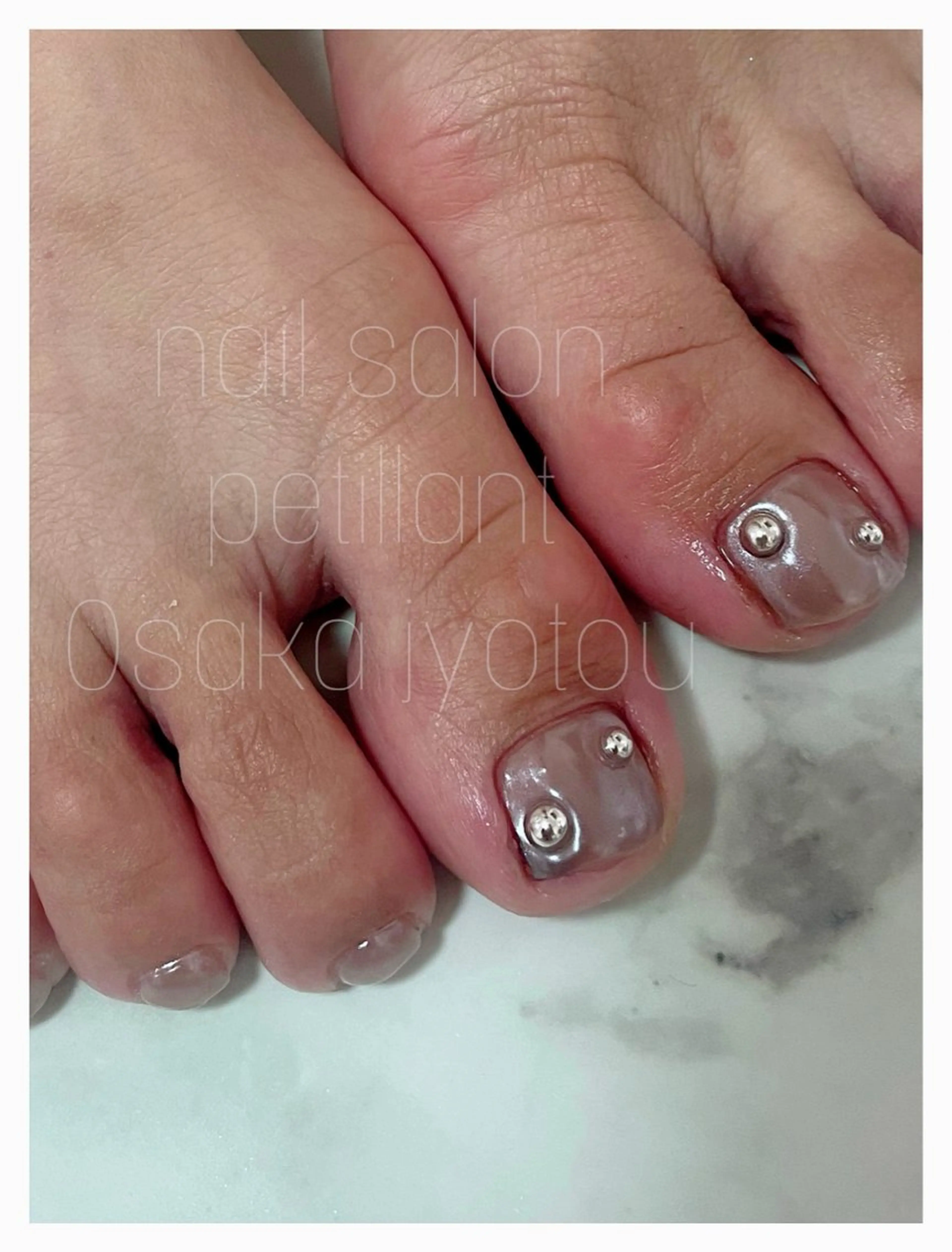 ネイル フットネイル おそろいネイル フットネイル petillant所属・nail salon petillantのネイルデザイン
