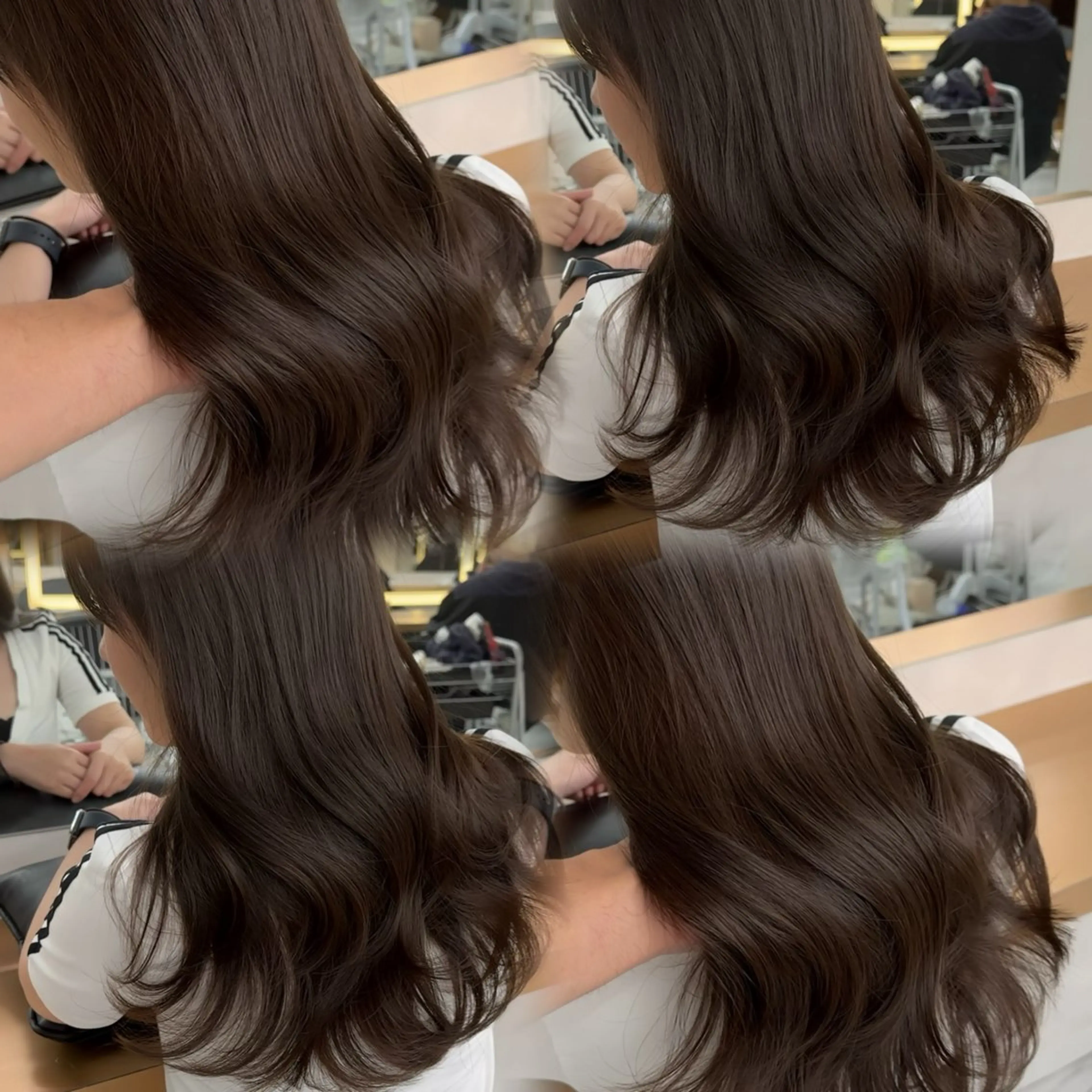 ロング カラー ブリーチ 透明感カラー ブリーチなしカラー Miyu’s渋谷所属・ショート/ハイライト 無料‼️愛斗のヘアスタイル