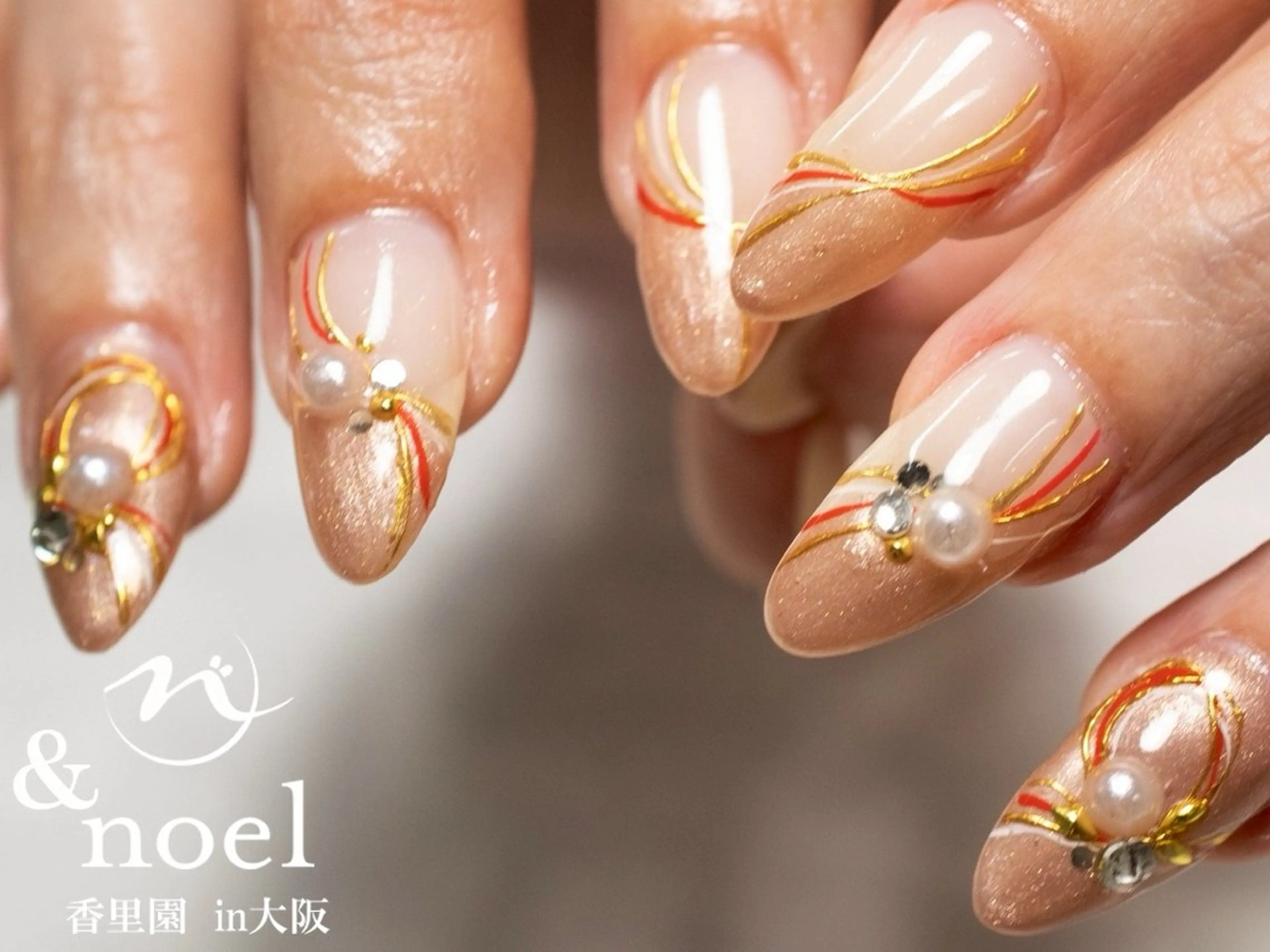 ネイル ハンドネイル Nailsalon  &Noel所属・もも 🍑のネイルデザイン