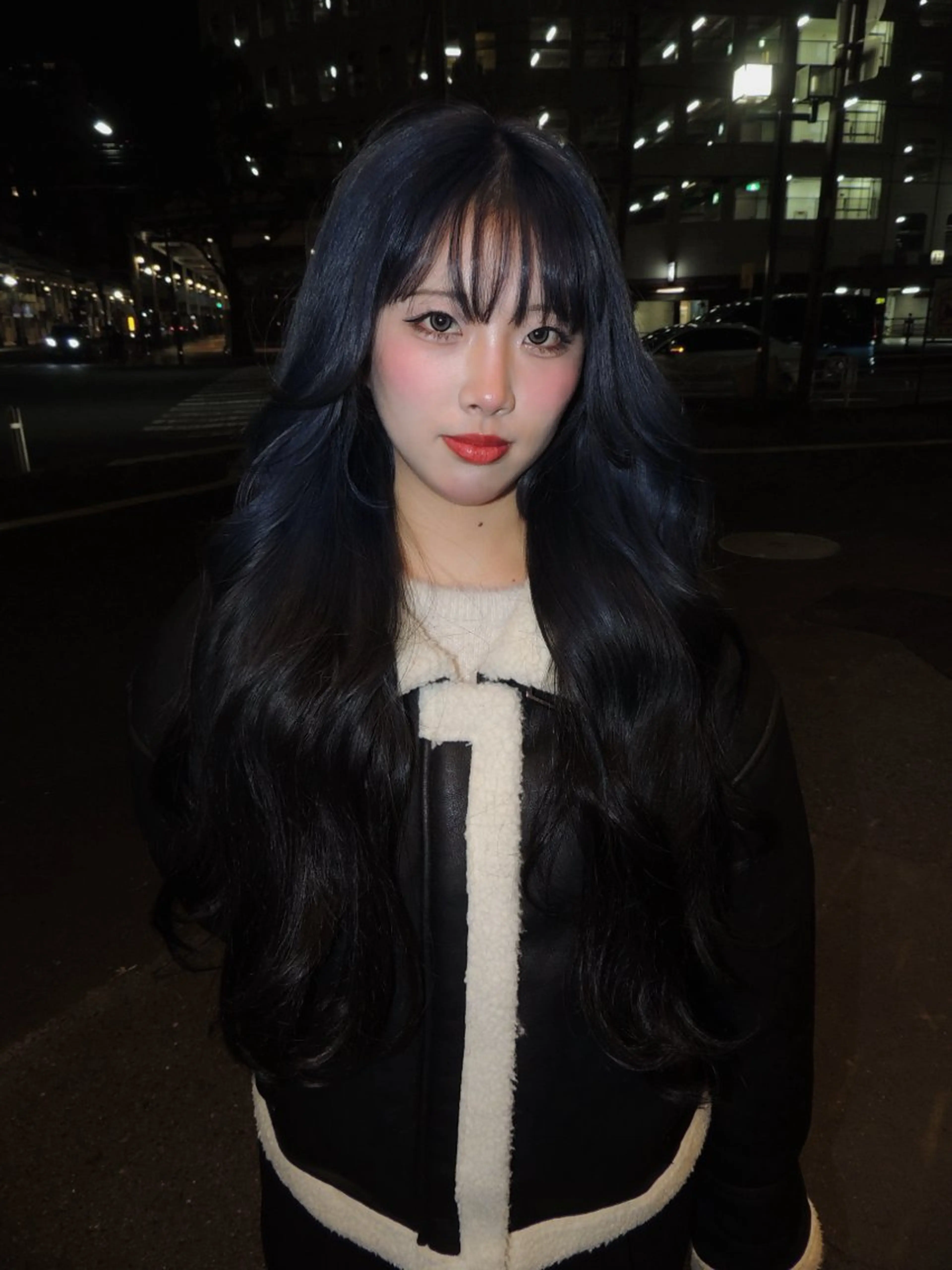 ロング ヘアカラー noya karinのヘアスタイル