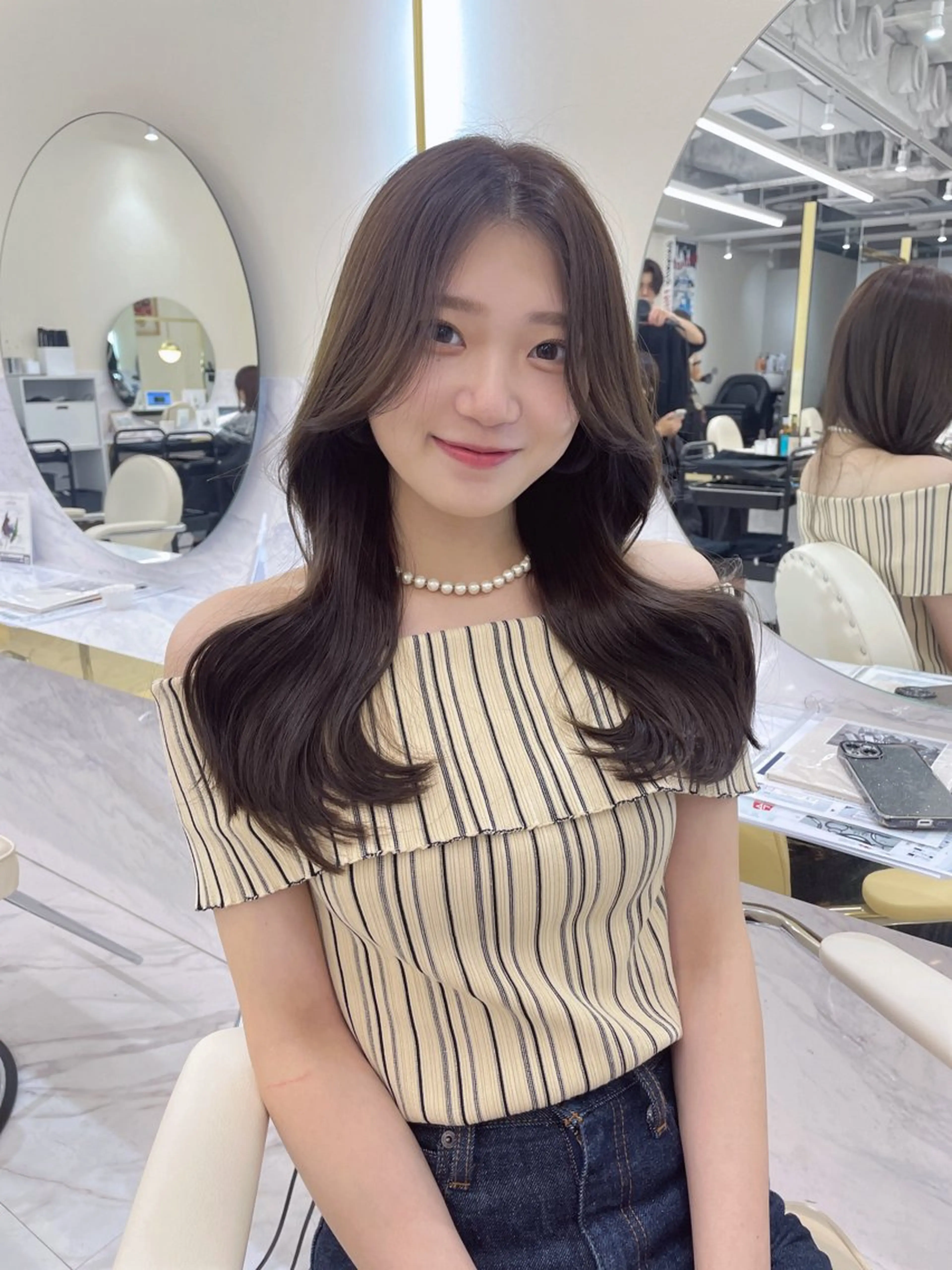 ロング カット ヘアカラー 似合わせのプロ🕊 美髪矯正/ioriのヘアスタイル