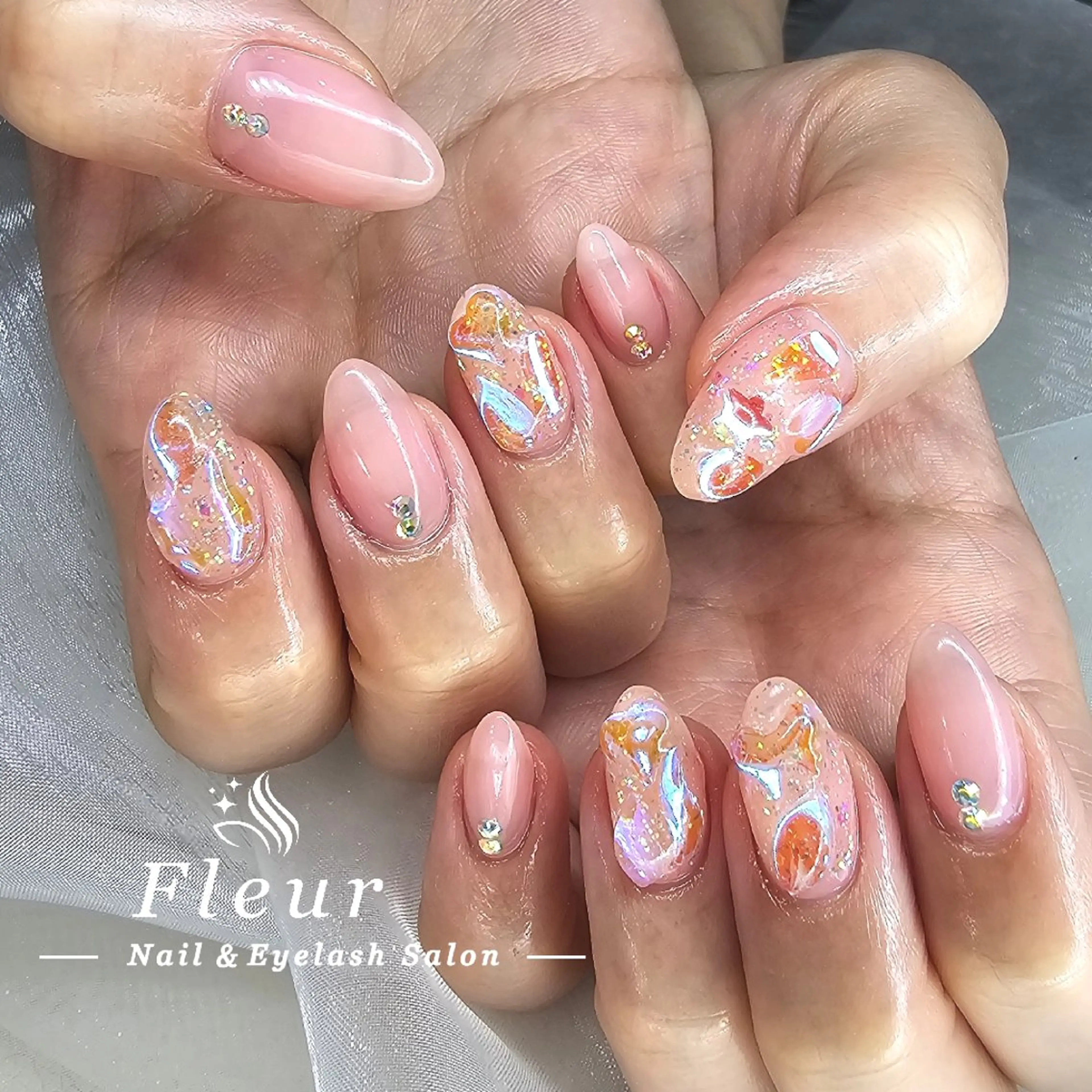 ネイル ハンドネイル nail&eye ♡Fleur♡のネイルデザイン
