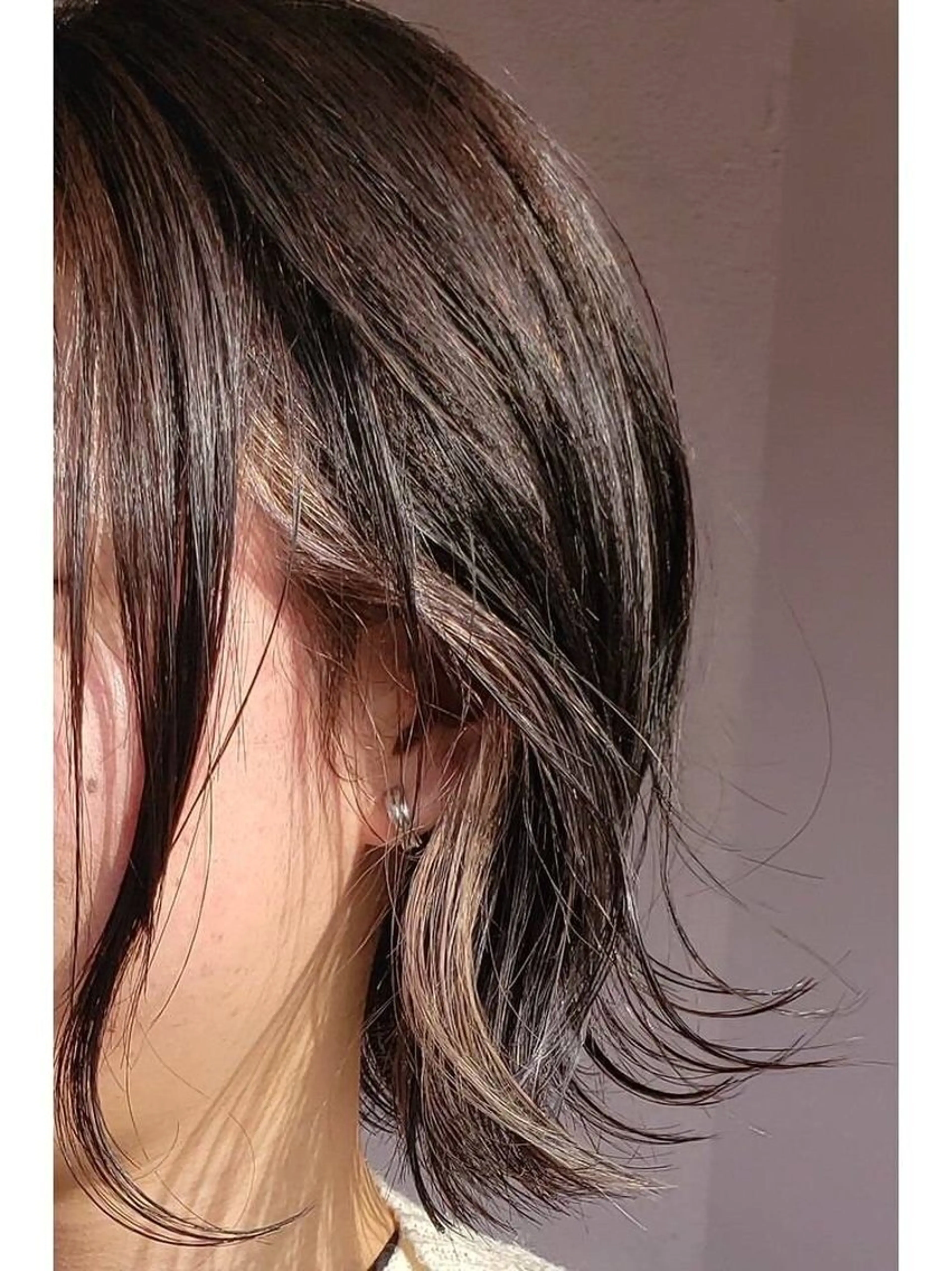 【🌈トレンド🌈】イヤリングカラー＋cut＋超音波水素トリートメント（ケア付き）🎈の写真