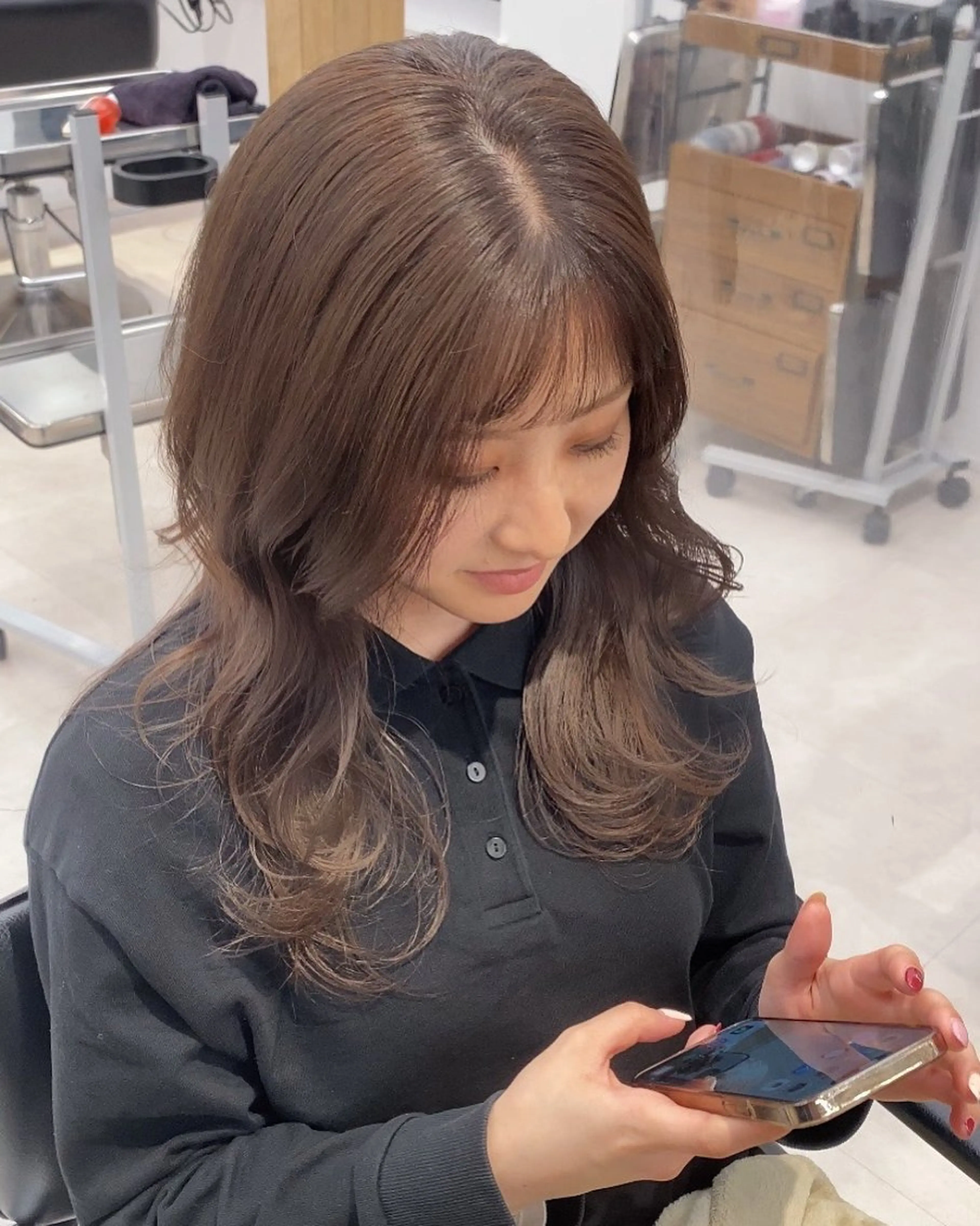 ロング カラー カット ヘアカラー トリートメント noa/ 渋谷のヘアスタイル