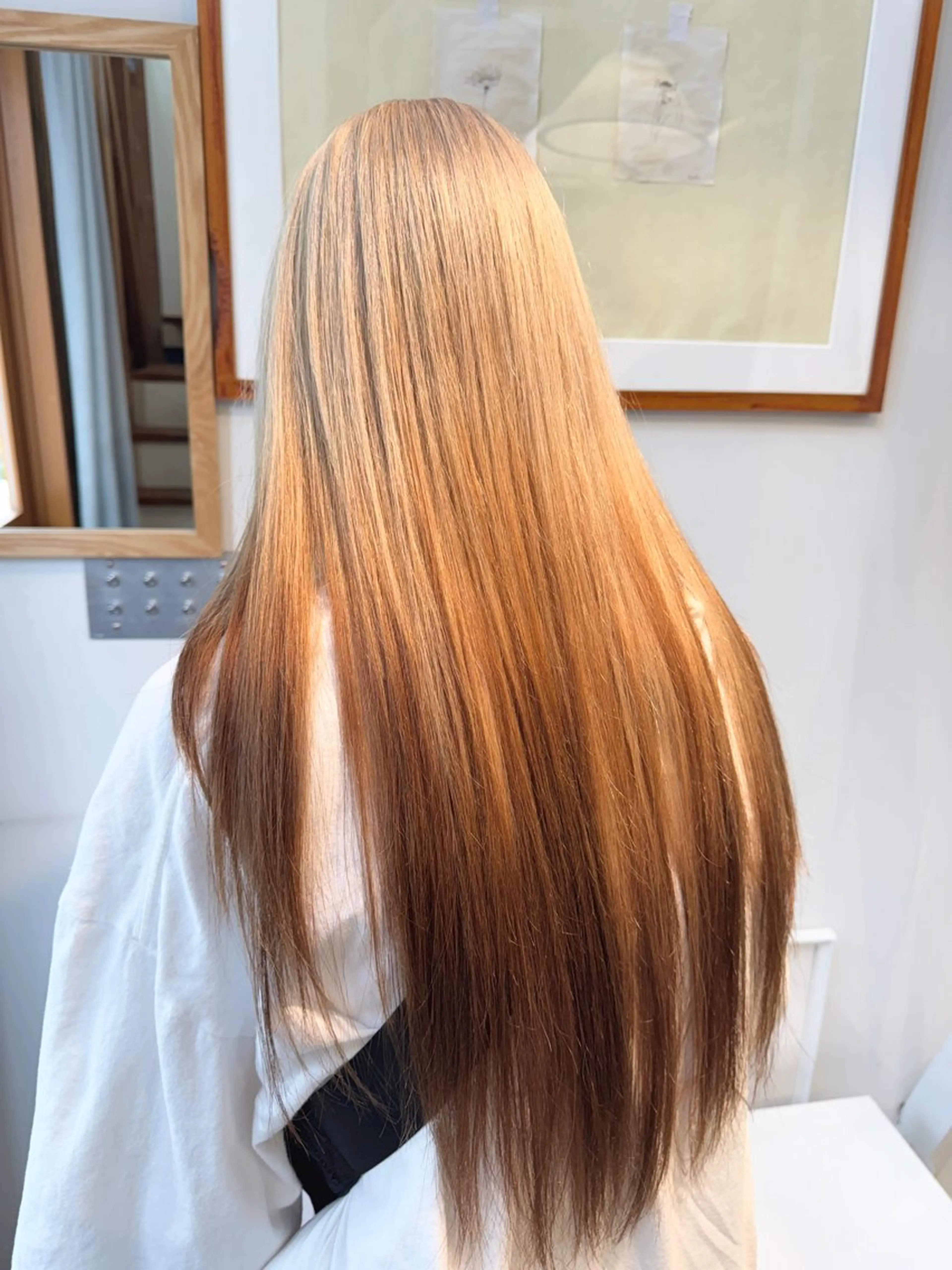 ロング カラー ヘアカラー トリートメント 透明感カラー/ハイト ーン/メイク/umiのヘアスタイル