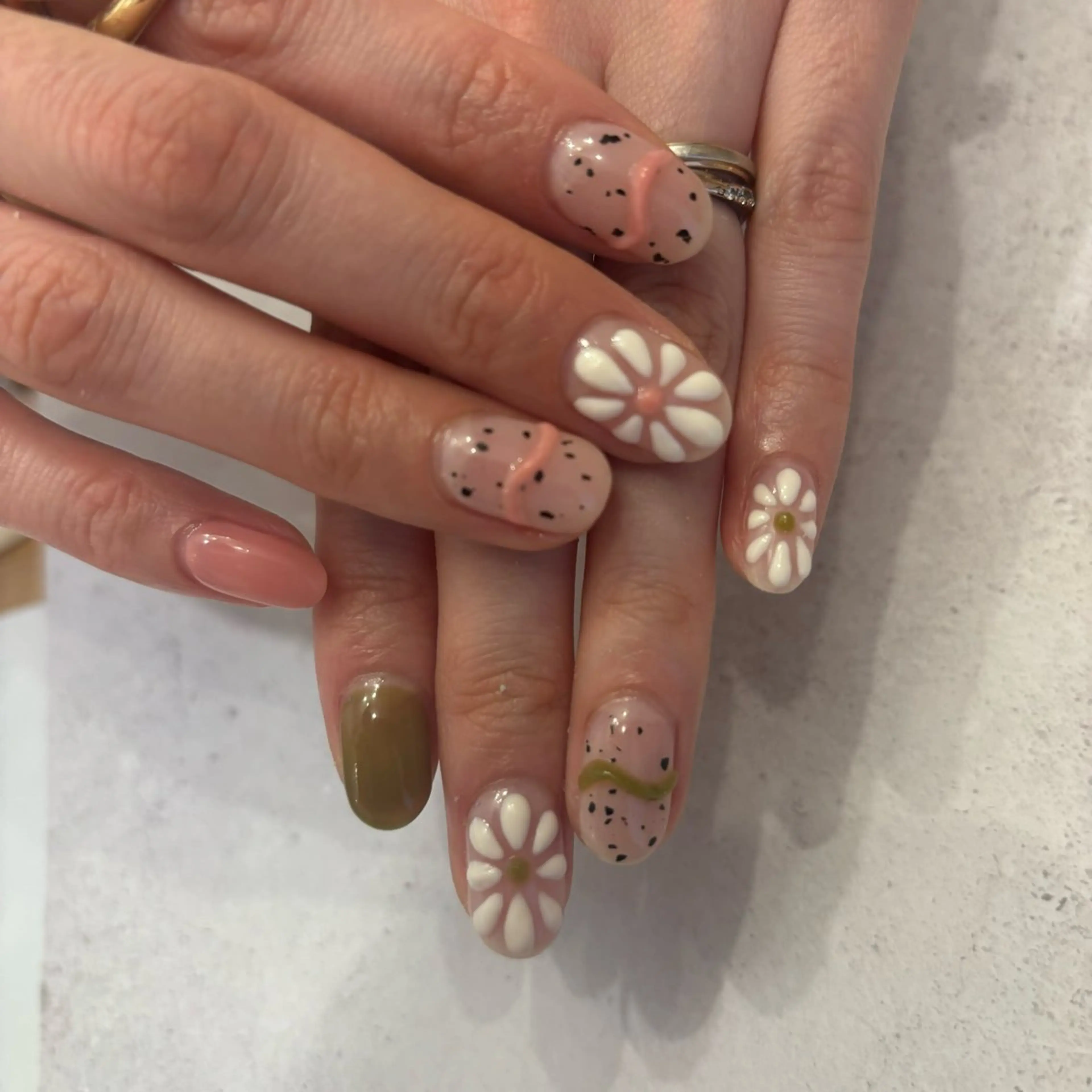 ネイル ハンドネイル Sea  nail by emaのネイルデザイン