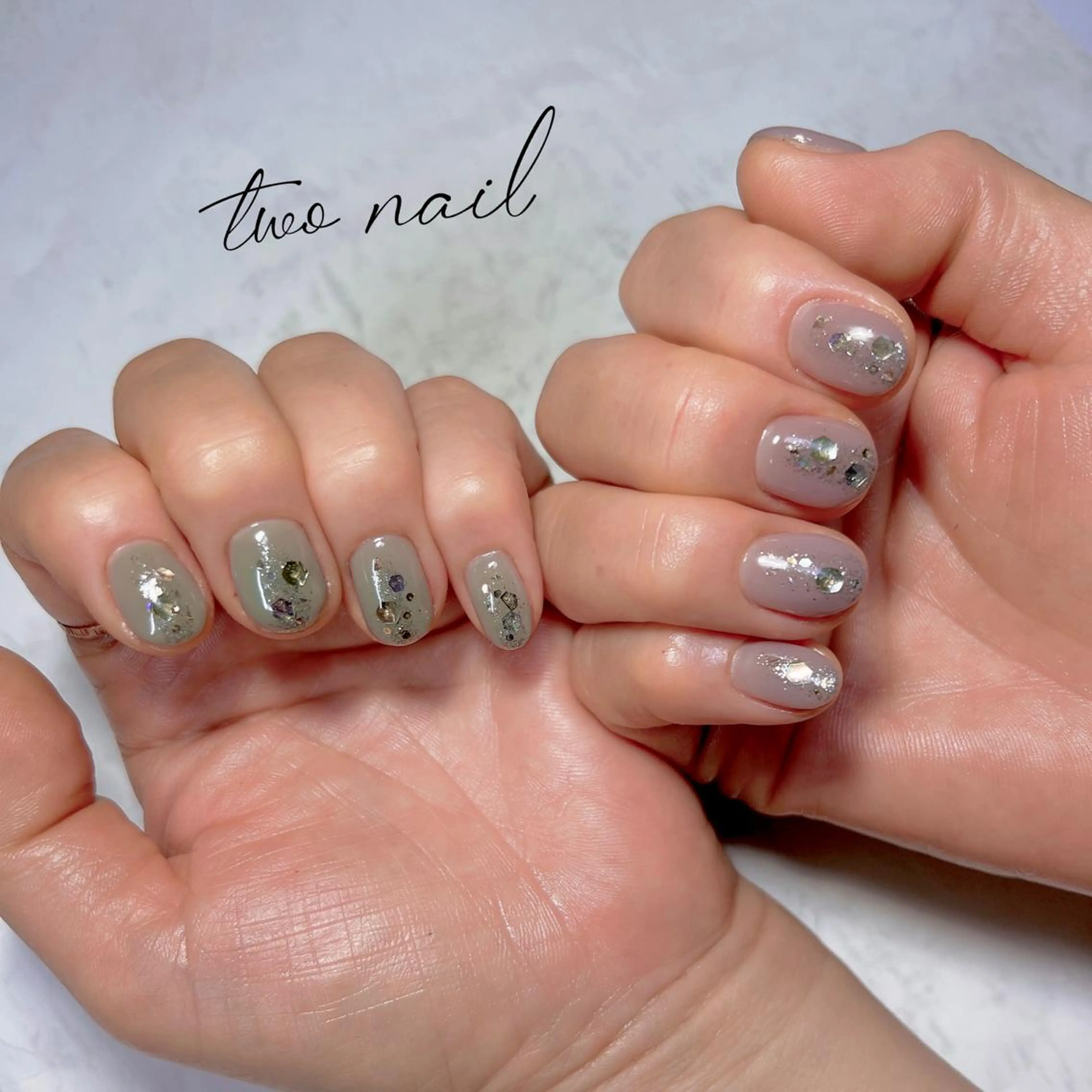 ネイル アートネイル フットネイル ハート ニュアンスネイル ホワイト ハンドネイル two nailのネイルデザイン