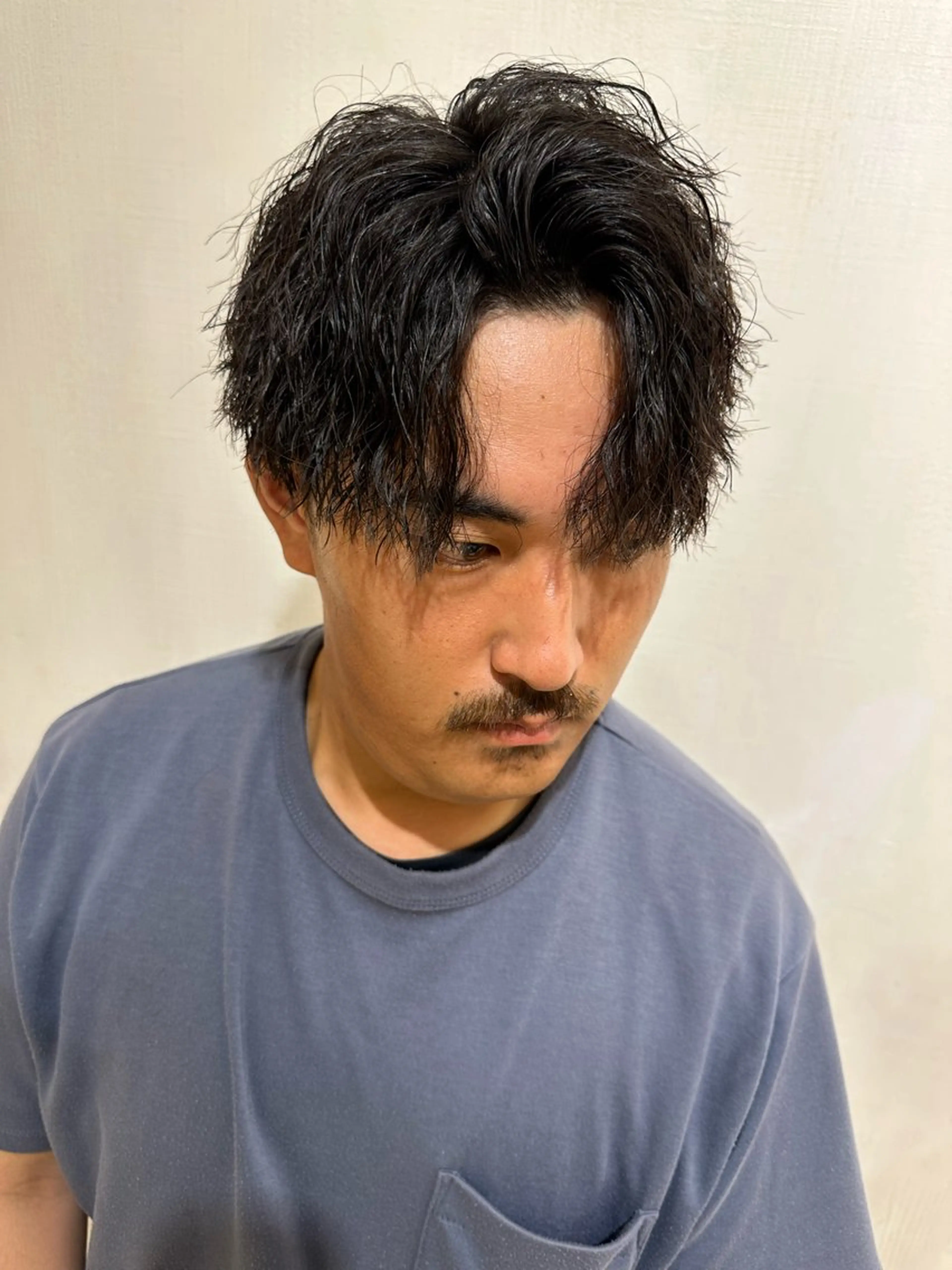 メンズ メンズパーマ 学生(メンズ向け) パーマ 白髪ぼかし/白髪 メッシュ/ゆうとのヘアスタイル