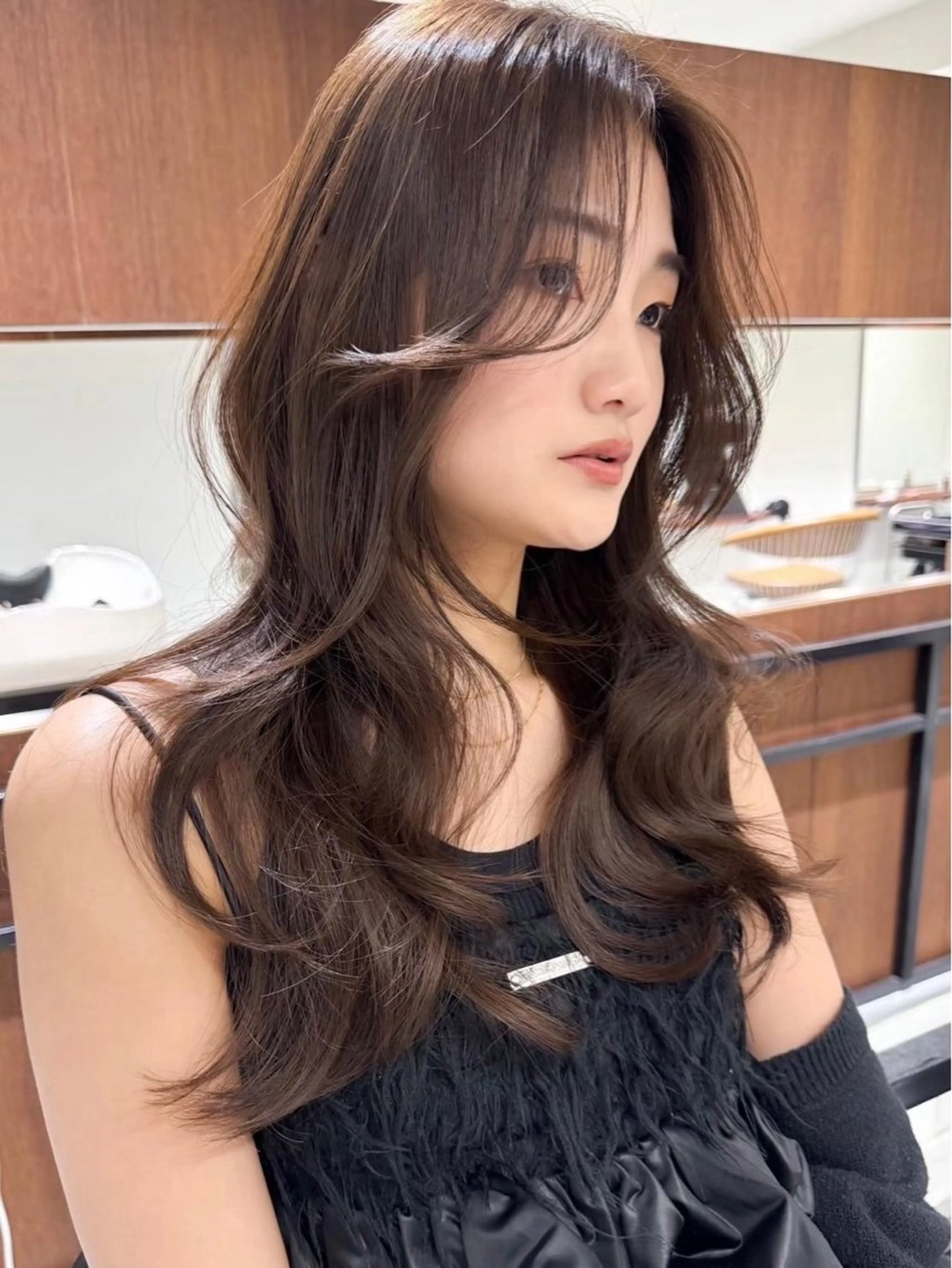 ロング カラー ヘアアレンジ 奈良 萌花のヘアスタイル
